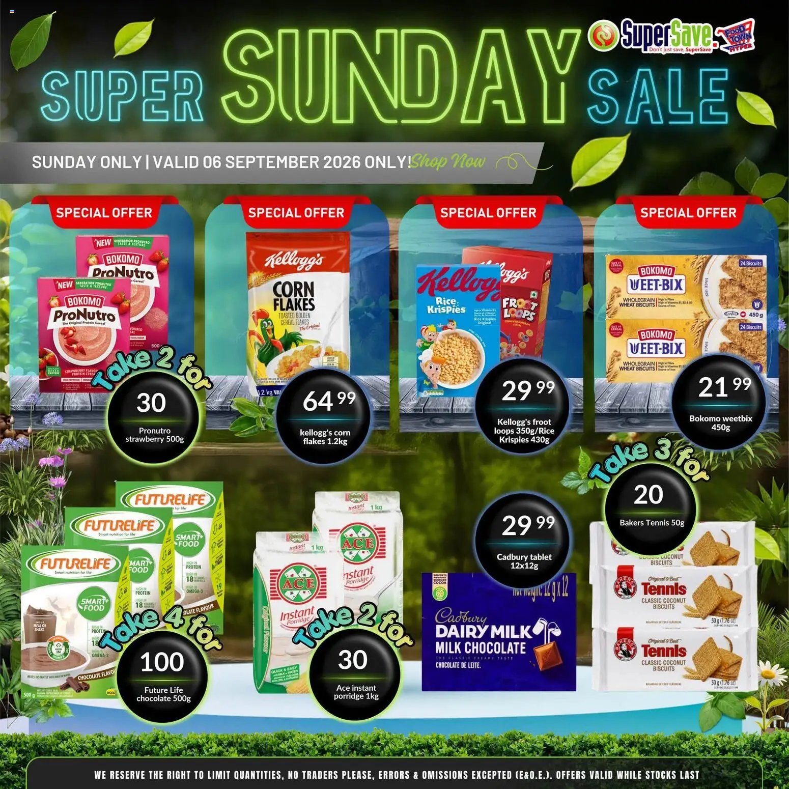 Super Save Sunday Savings