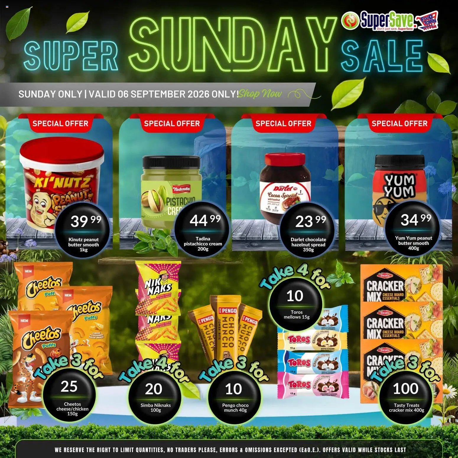Super Save Sunday Savings