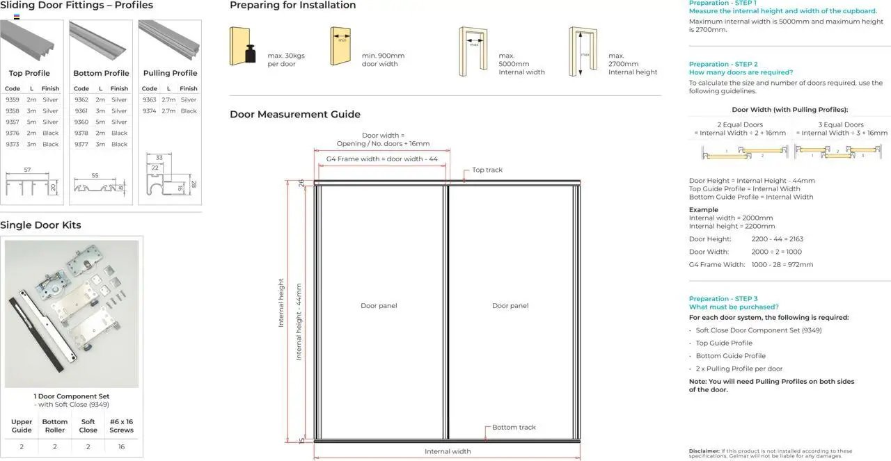 Gelmar G4 Sliding Door