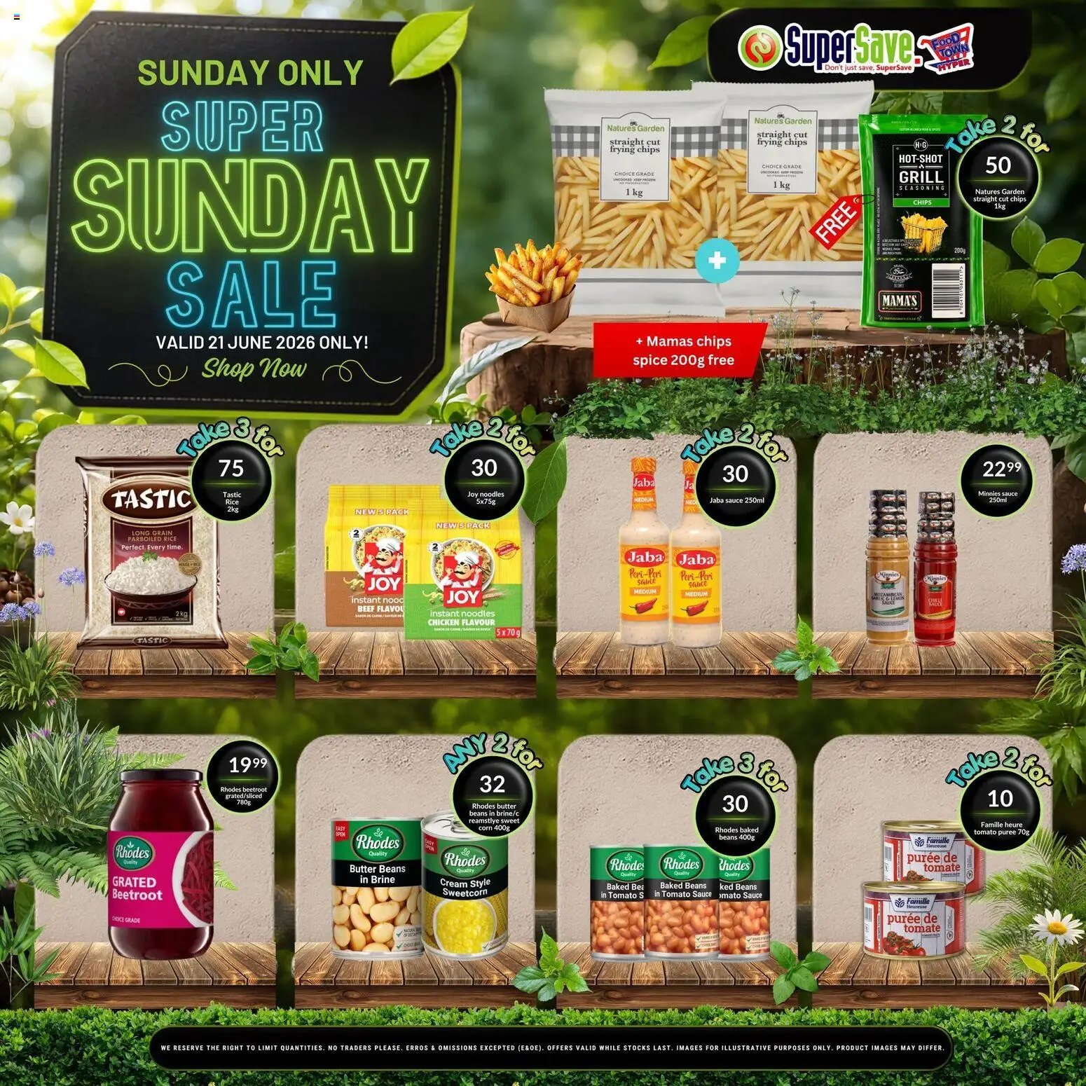 Super Save Sunday Savings
