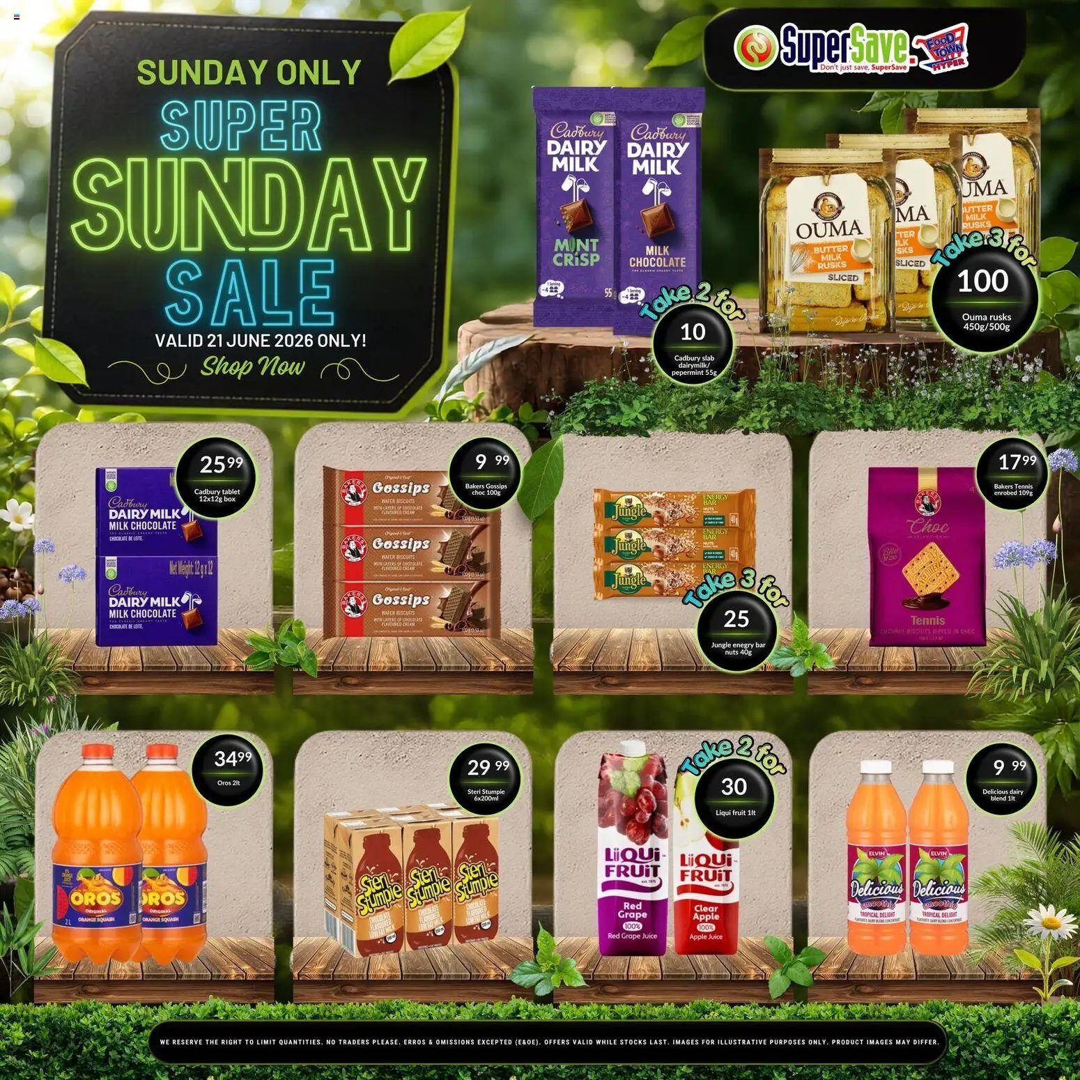Super Save Sunday Savings