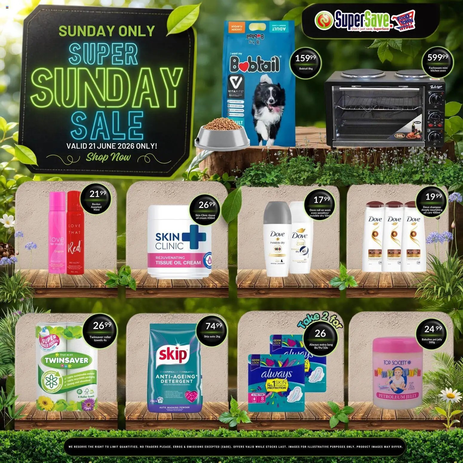 Super Save Sunday Savings