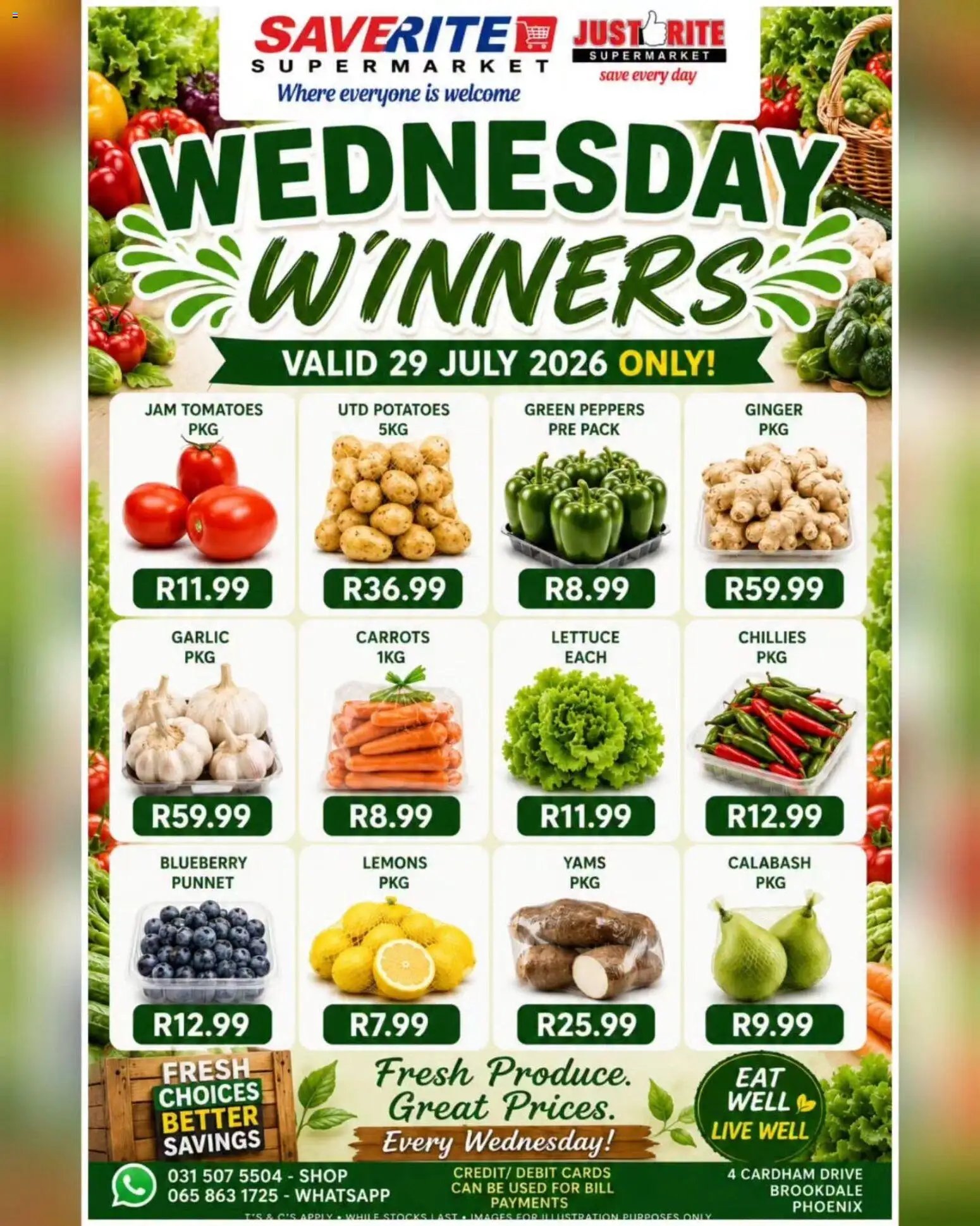 Saverite Wednesday Winners