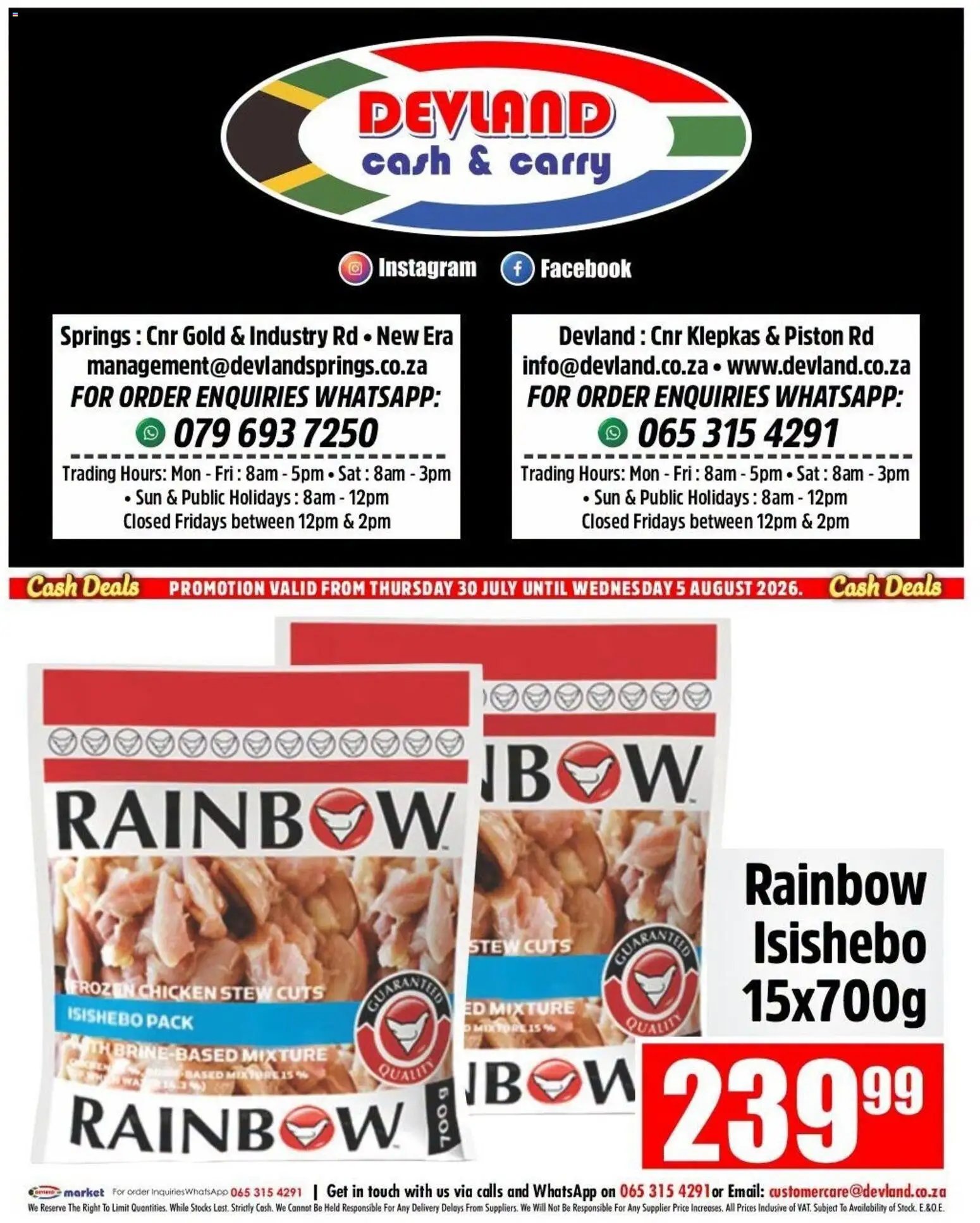 Devland Cash Deals