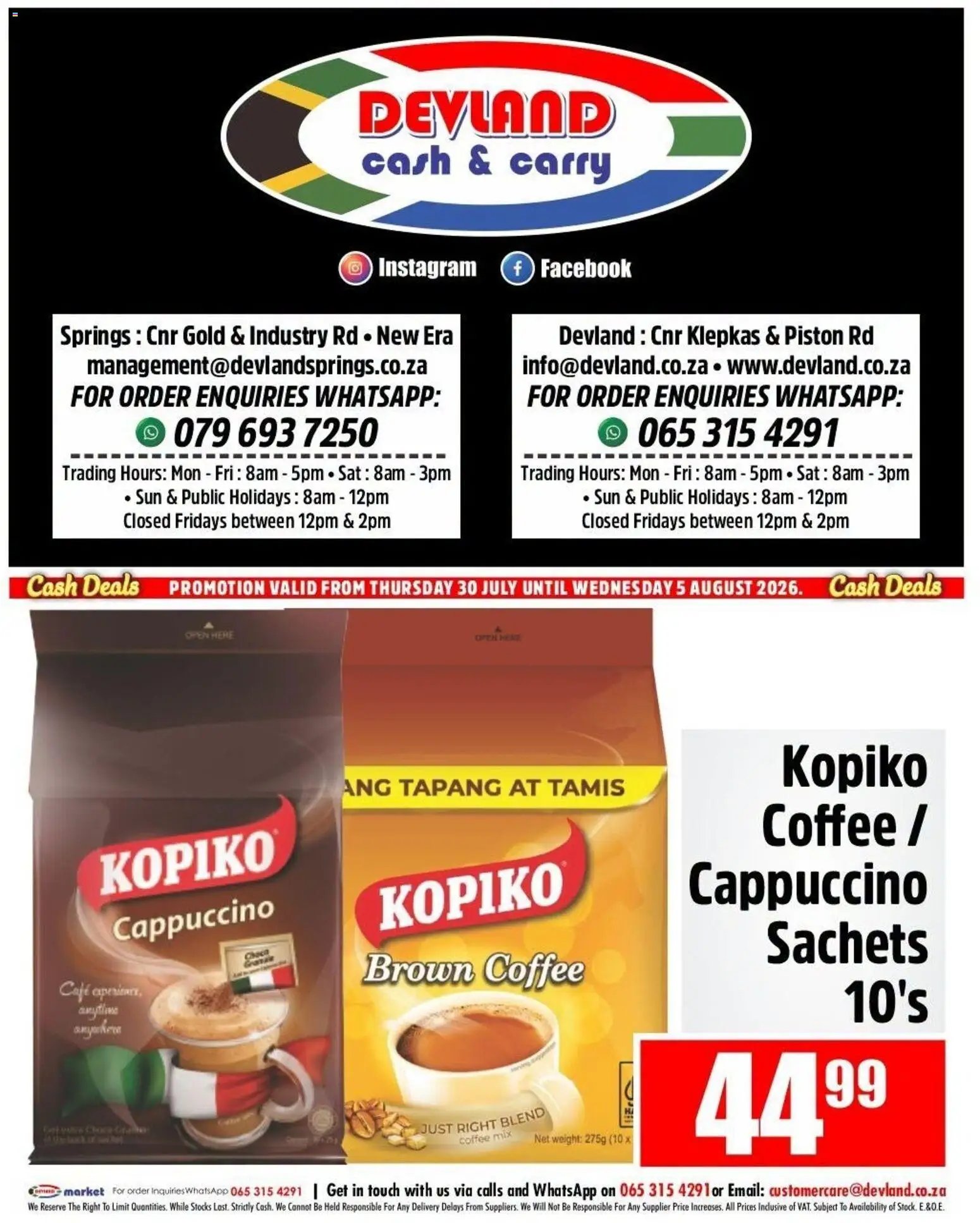 Devland Cash Deals
