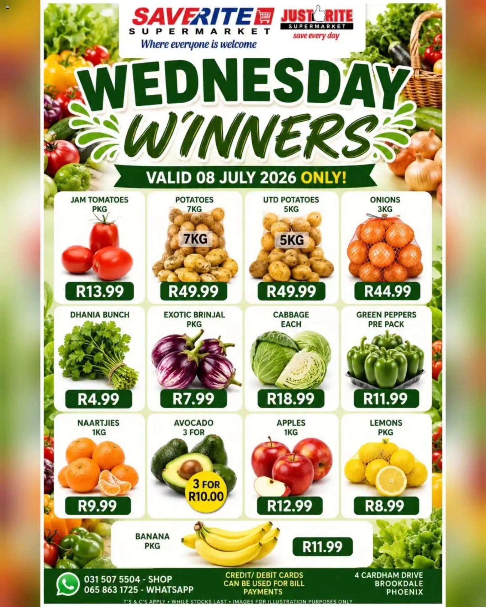Saverite Wednesday Winners