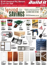 Build It Gauteng - Spring Savings