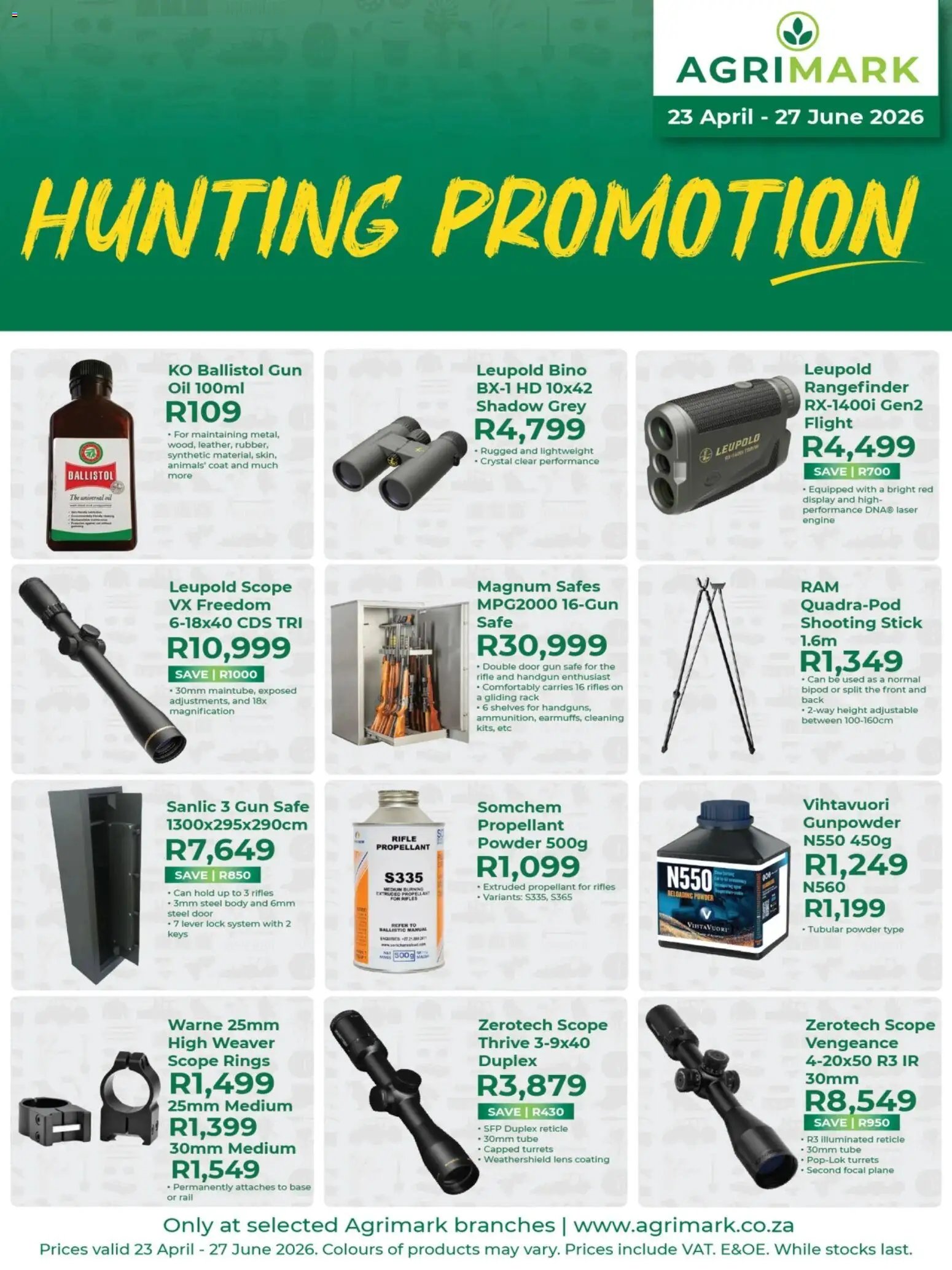 Agrimark Hunting Promotion (2026-04-23 - 2026-06-27) | 5