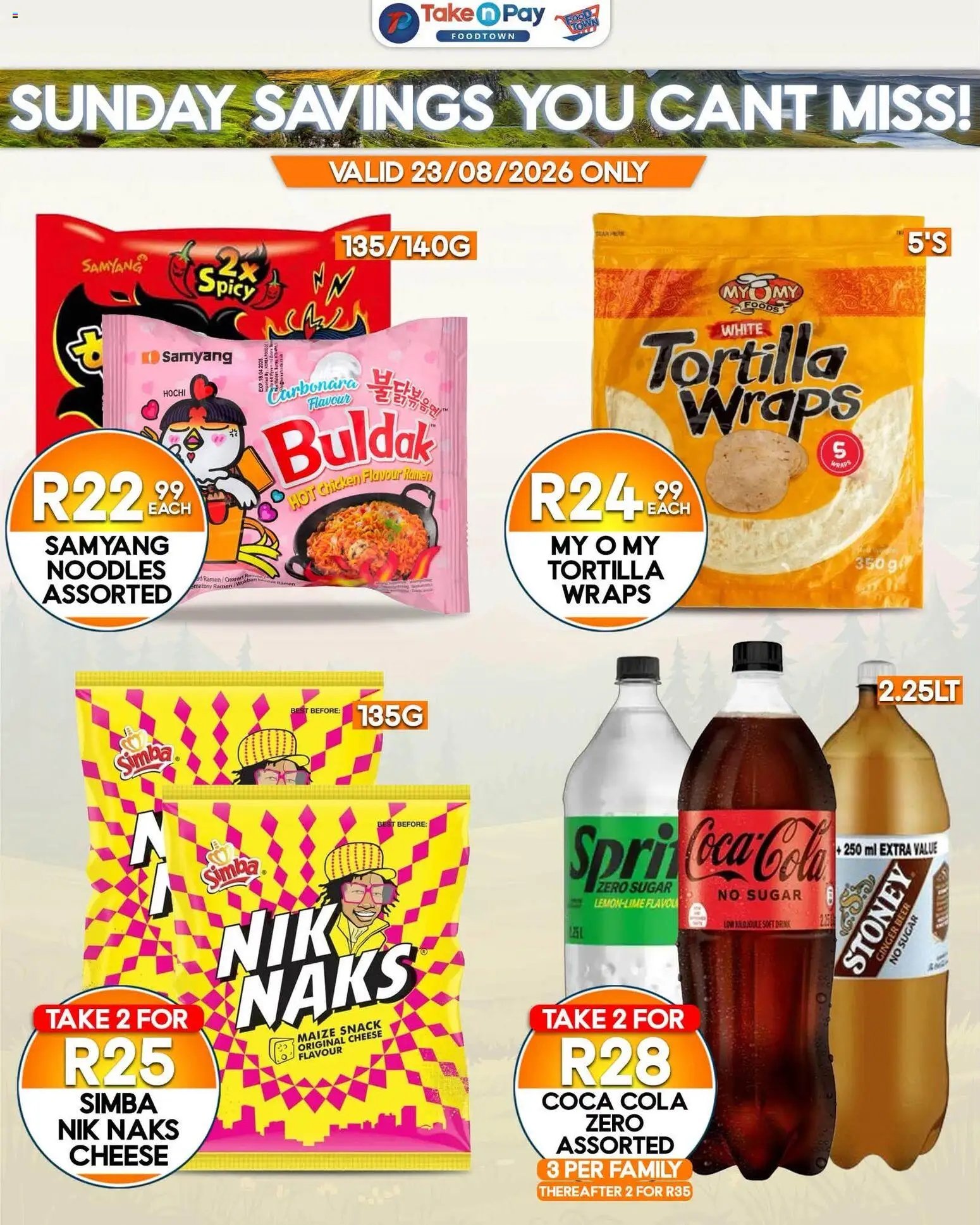 Take n Pay Sunday Specials