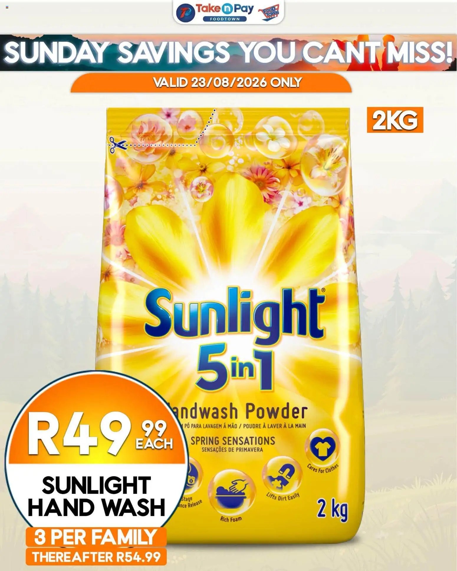 Take n Pay Sunday Specials