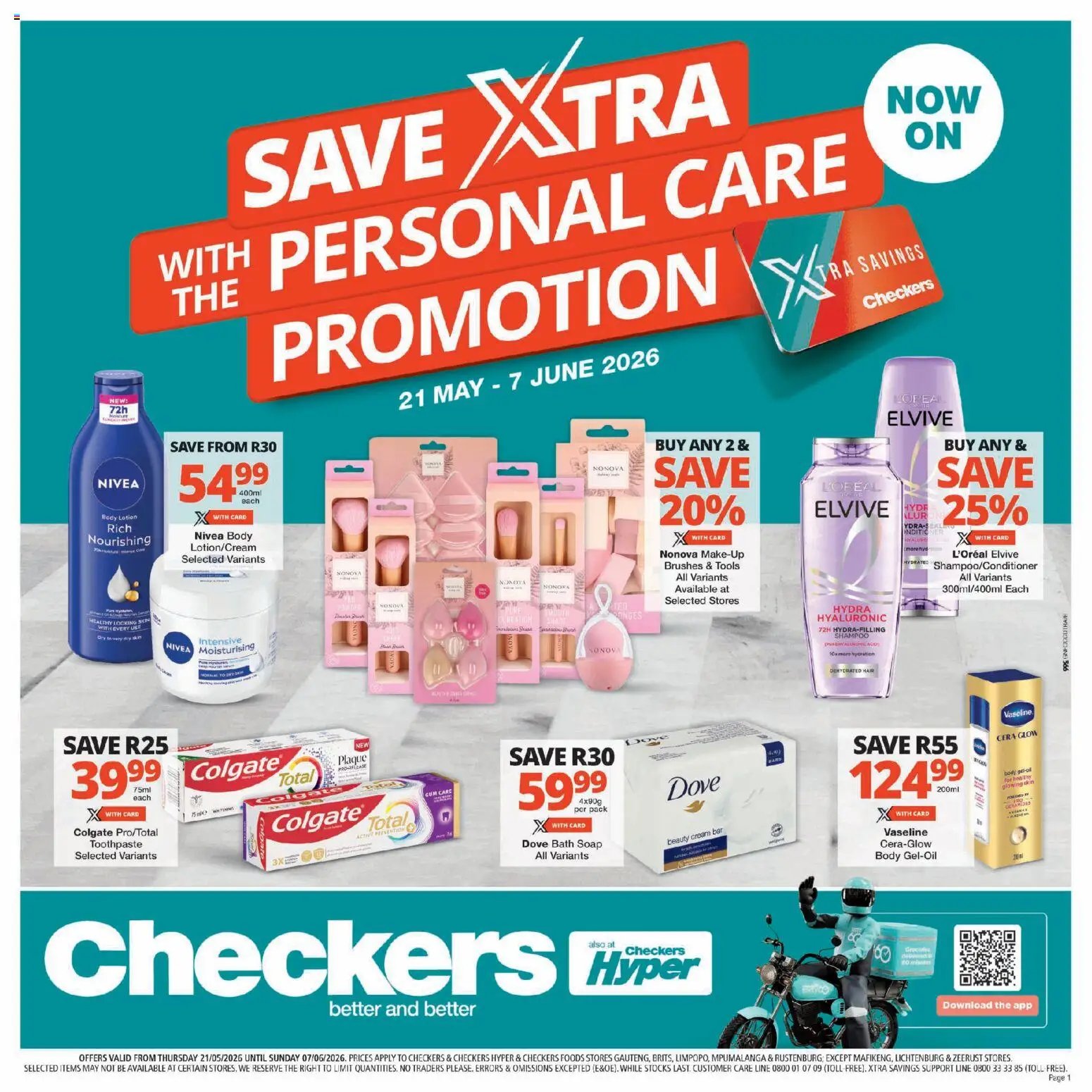 Checkers - Gauteng - Personal Care Promotion