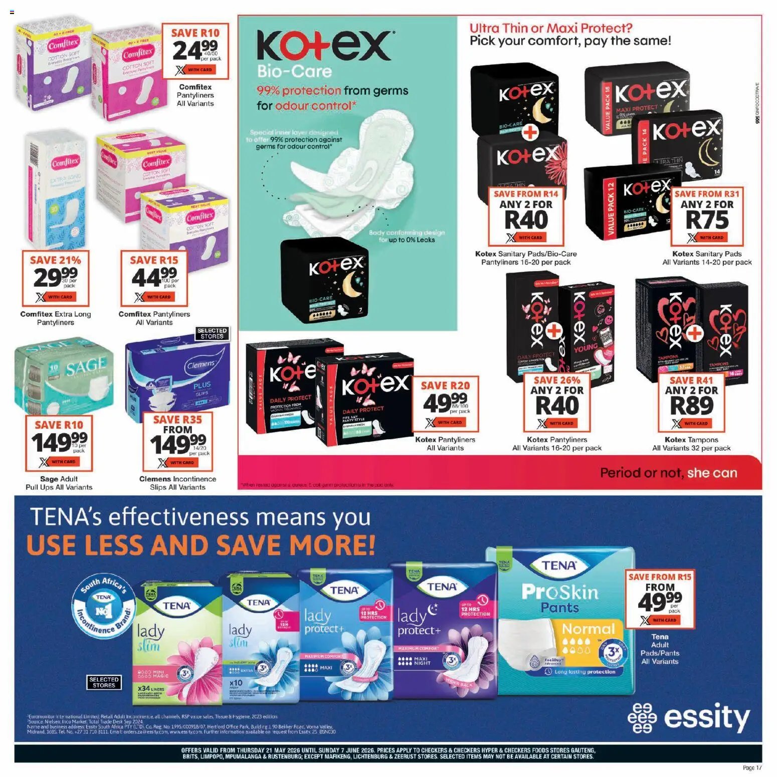 Checkers - Gauteng - Personal Care Promotion