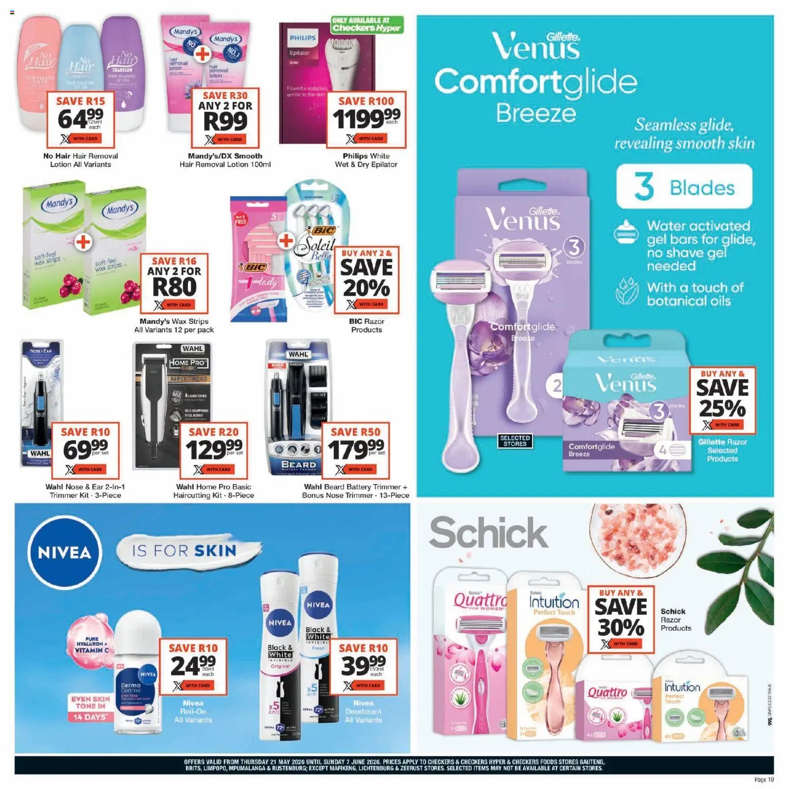Checkers - Gauteng - Personal Care Promotion