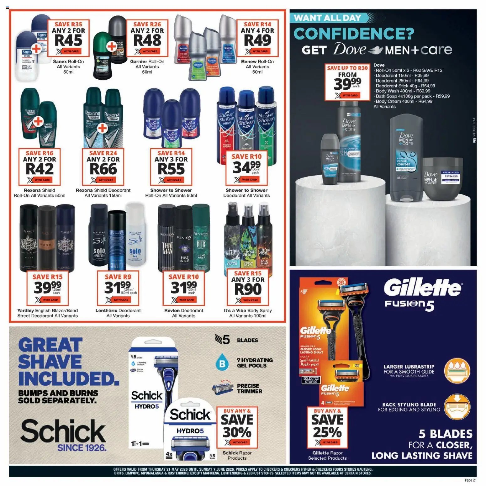 Checkers - Gauteng - Personal Care Promotion