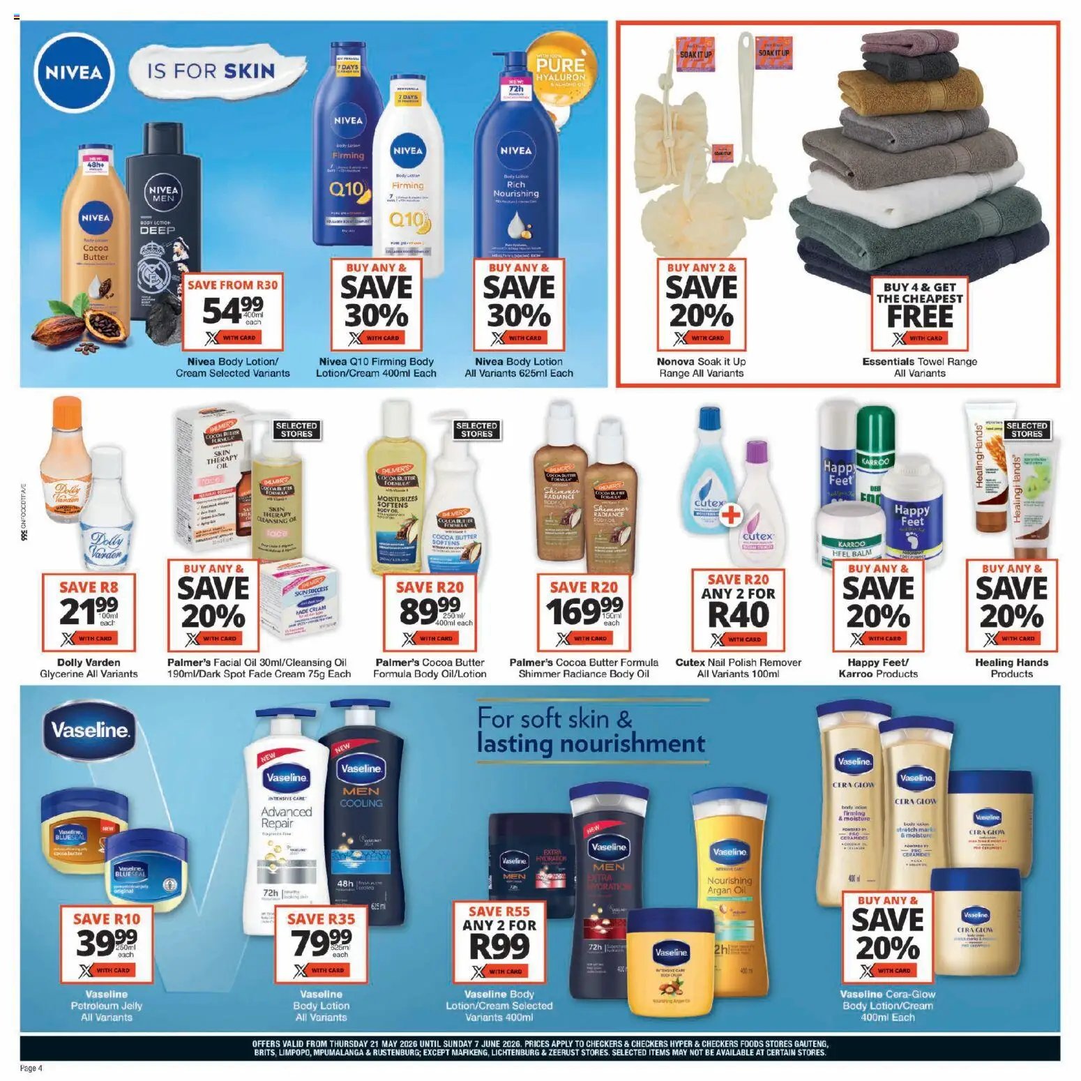 Checkers - Gauteng - Personal Care Promotion