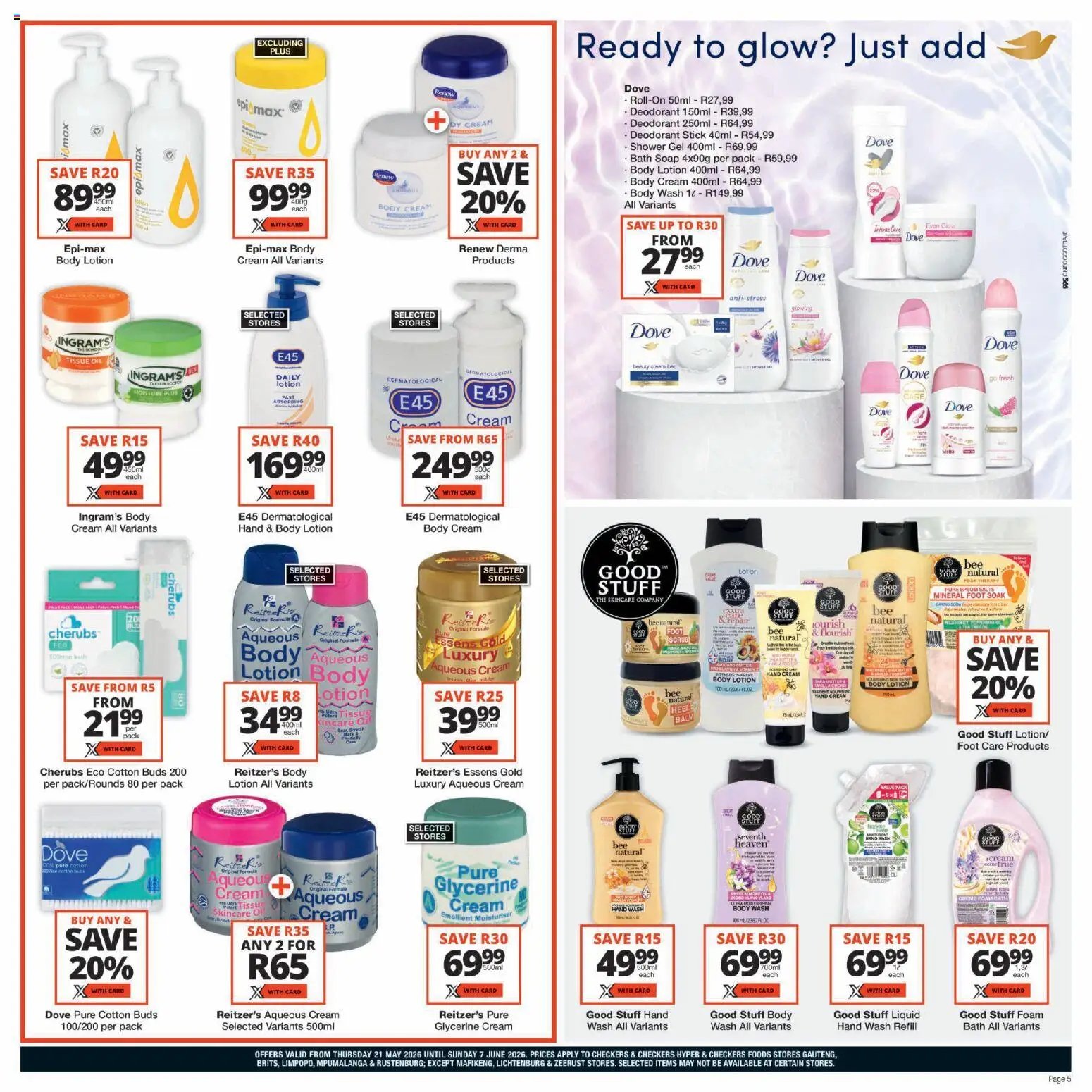 Checkers - Gauteng - Personal Care Promotion
