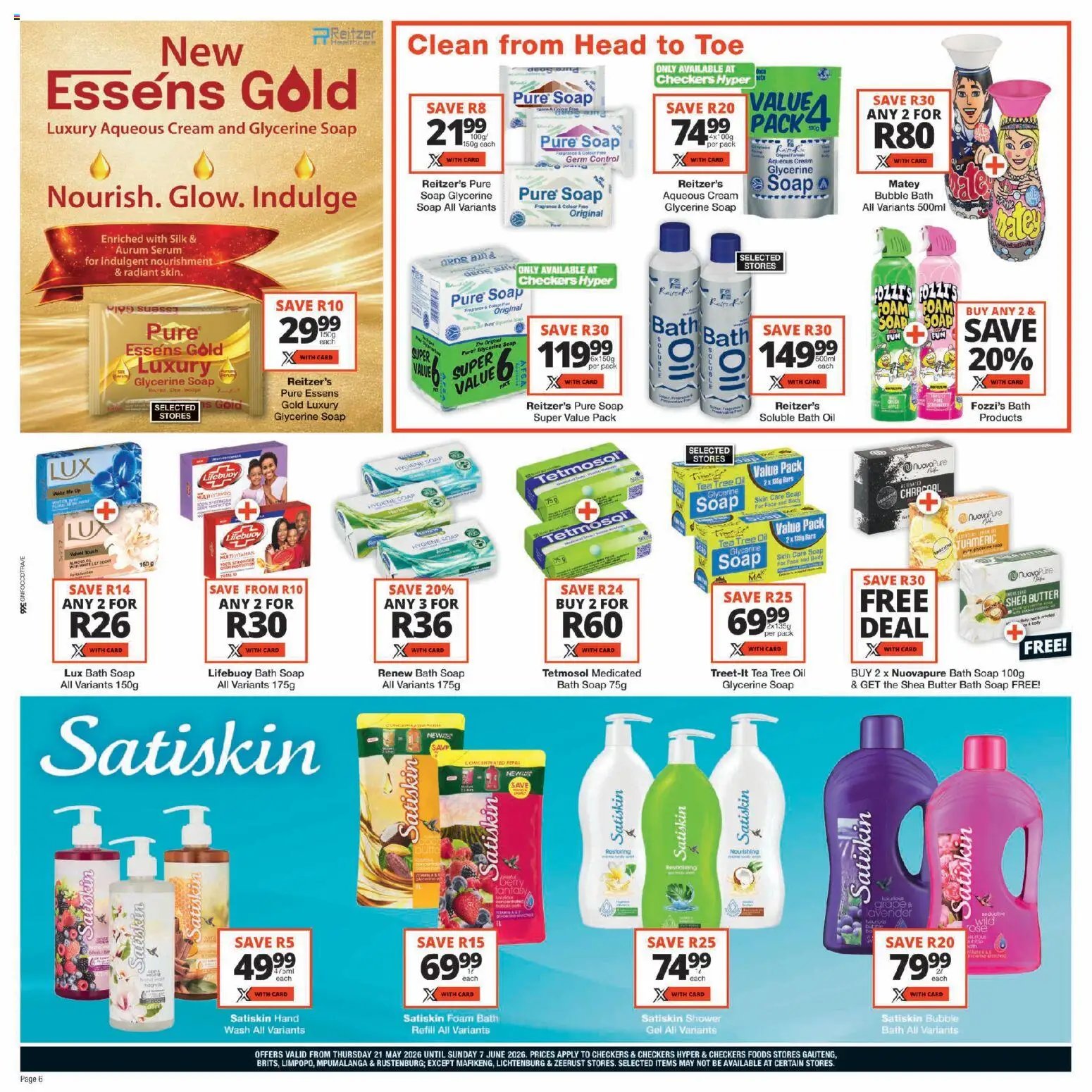 Checkers - Gauteng - Personal Care Promotion