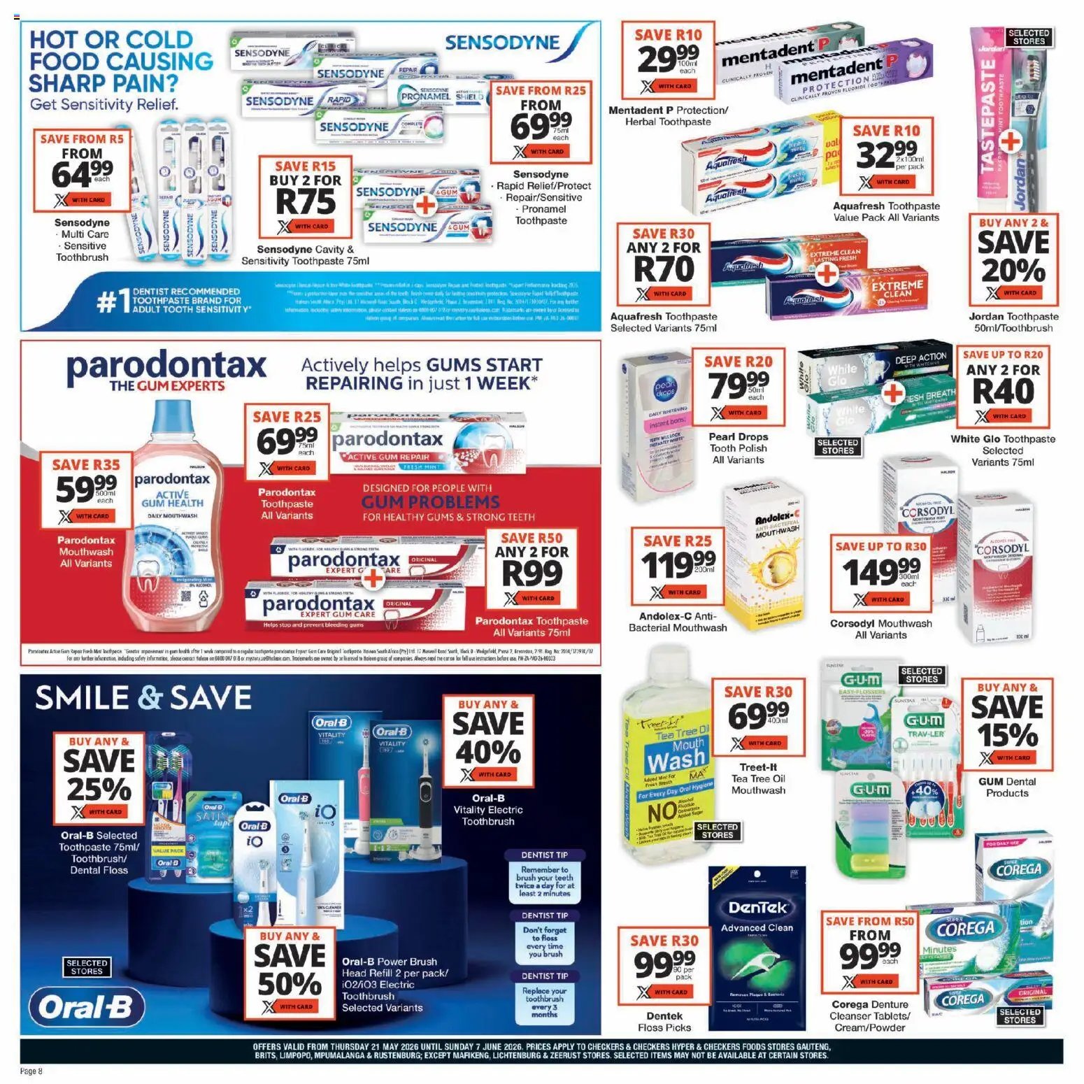 Checkers - Gauteng - Personal Care Promotion