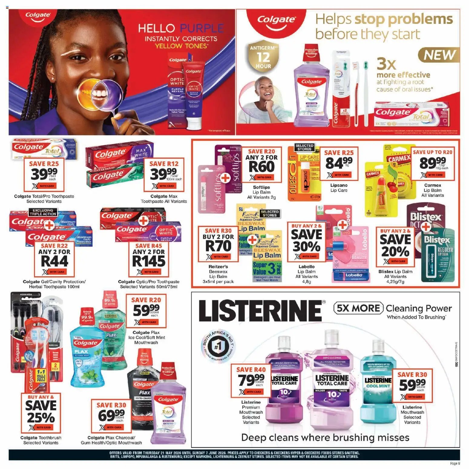 Checkers - Gauteng - Personal Care Promotion