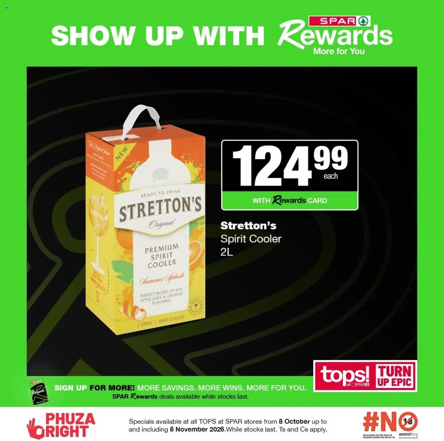 Tops at Spar Specials