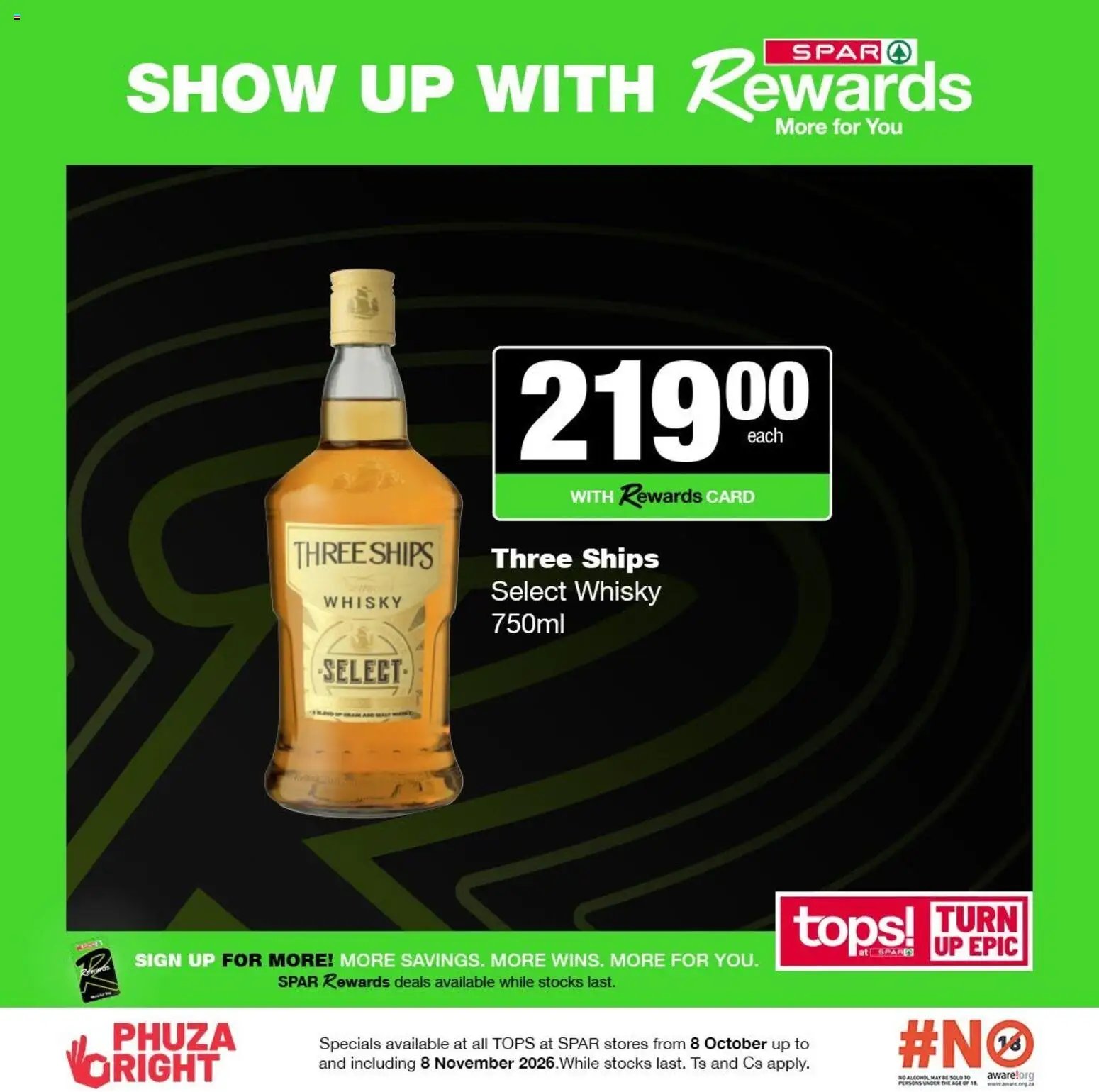 Tops at Spar Specials