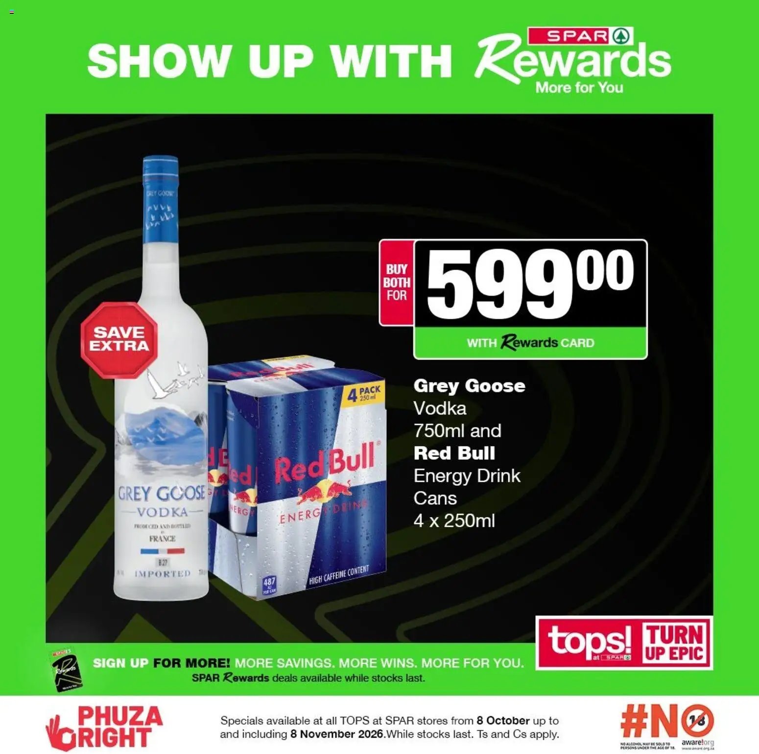 Tops at Spar Specials