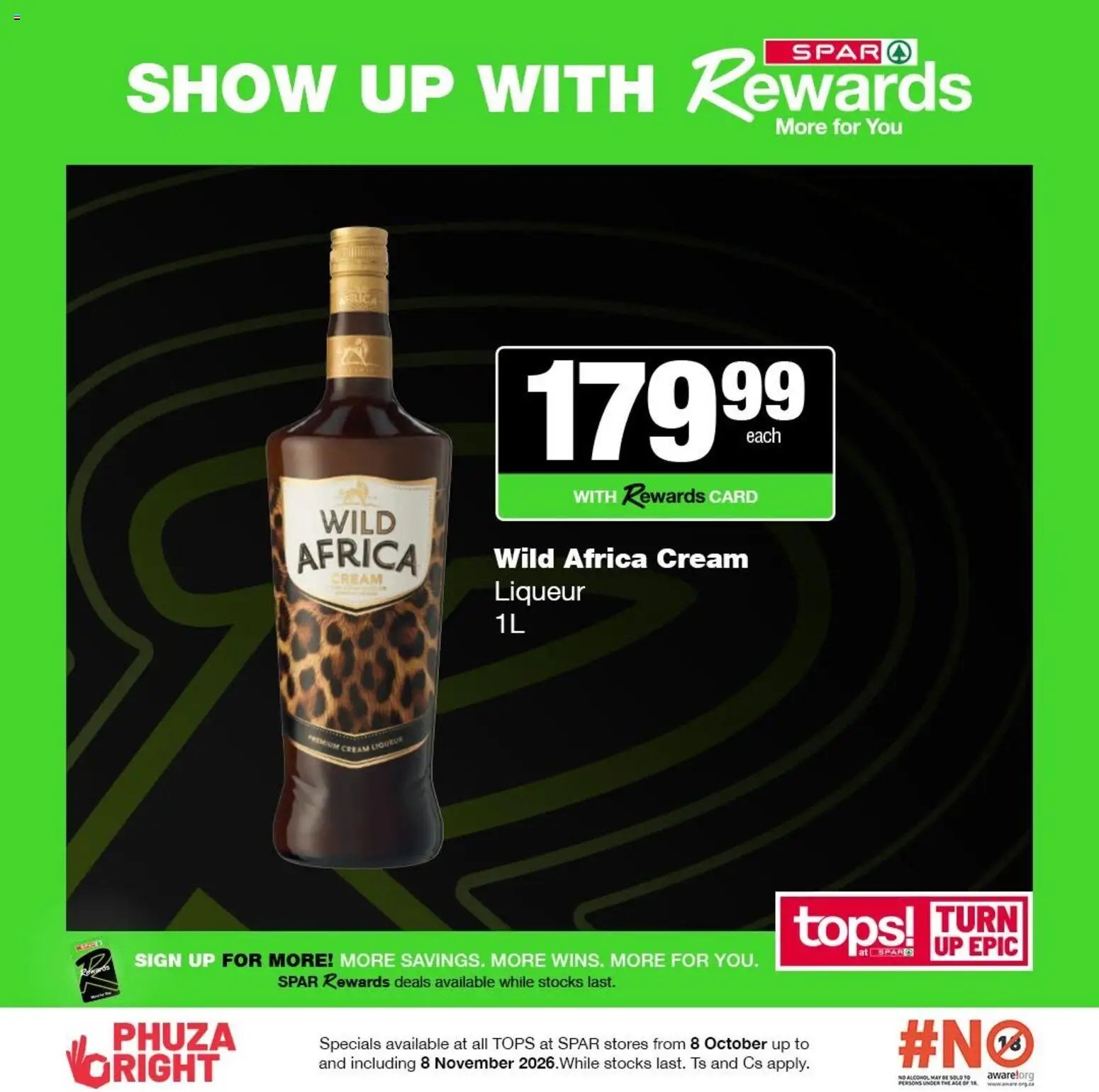 Tops at Spar Specials