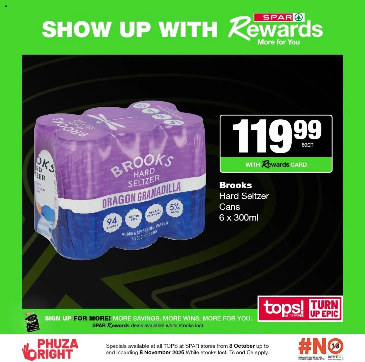 Tops at Spar Specials