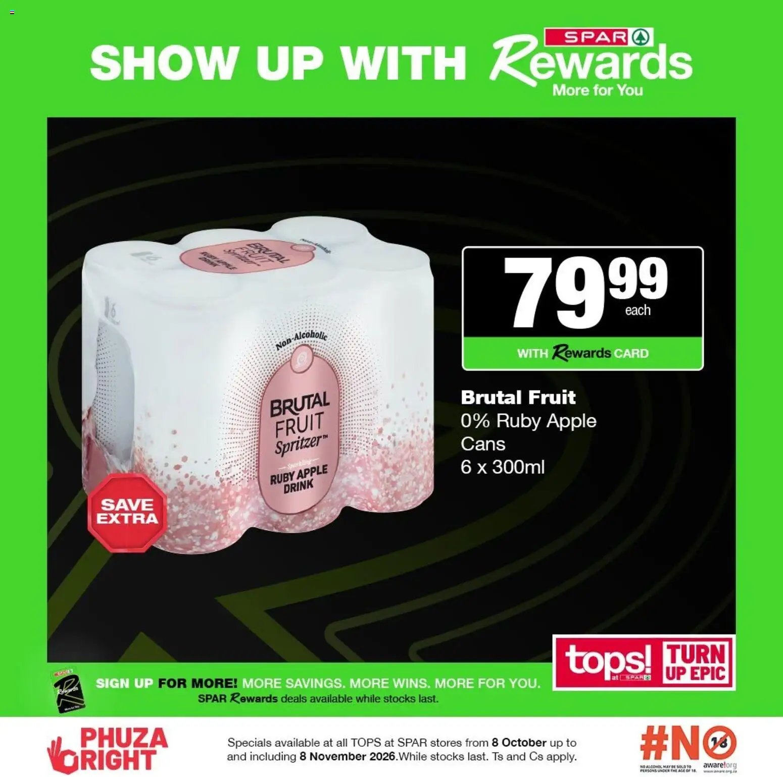 Tops at Spar Specials