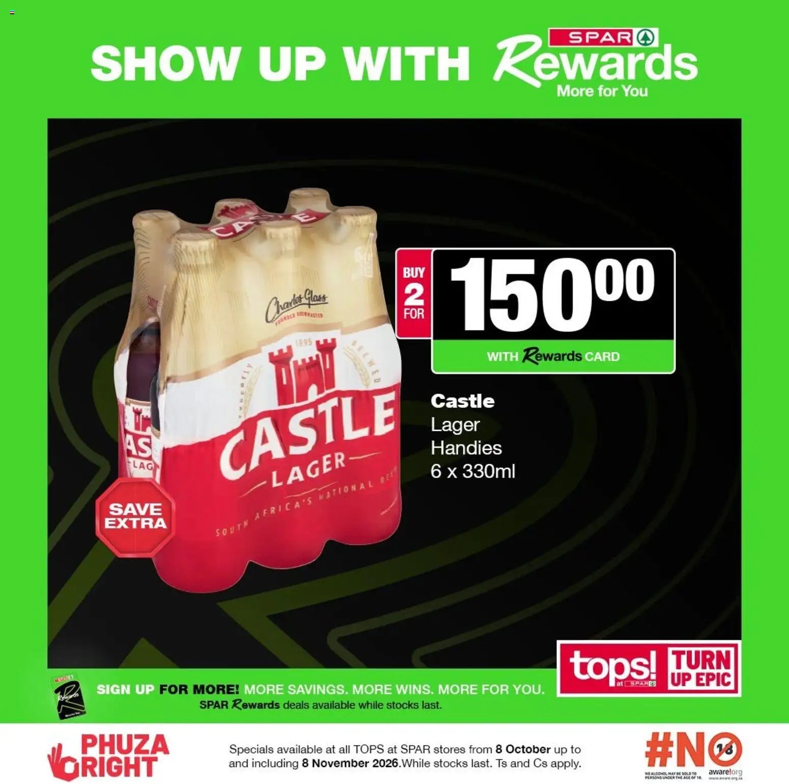 Tops at Spar Specials