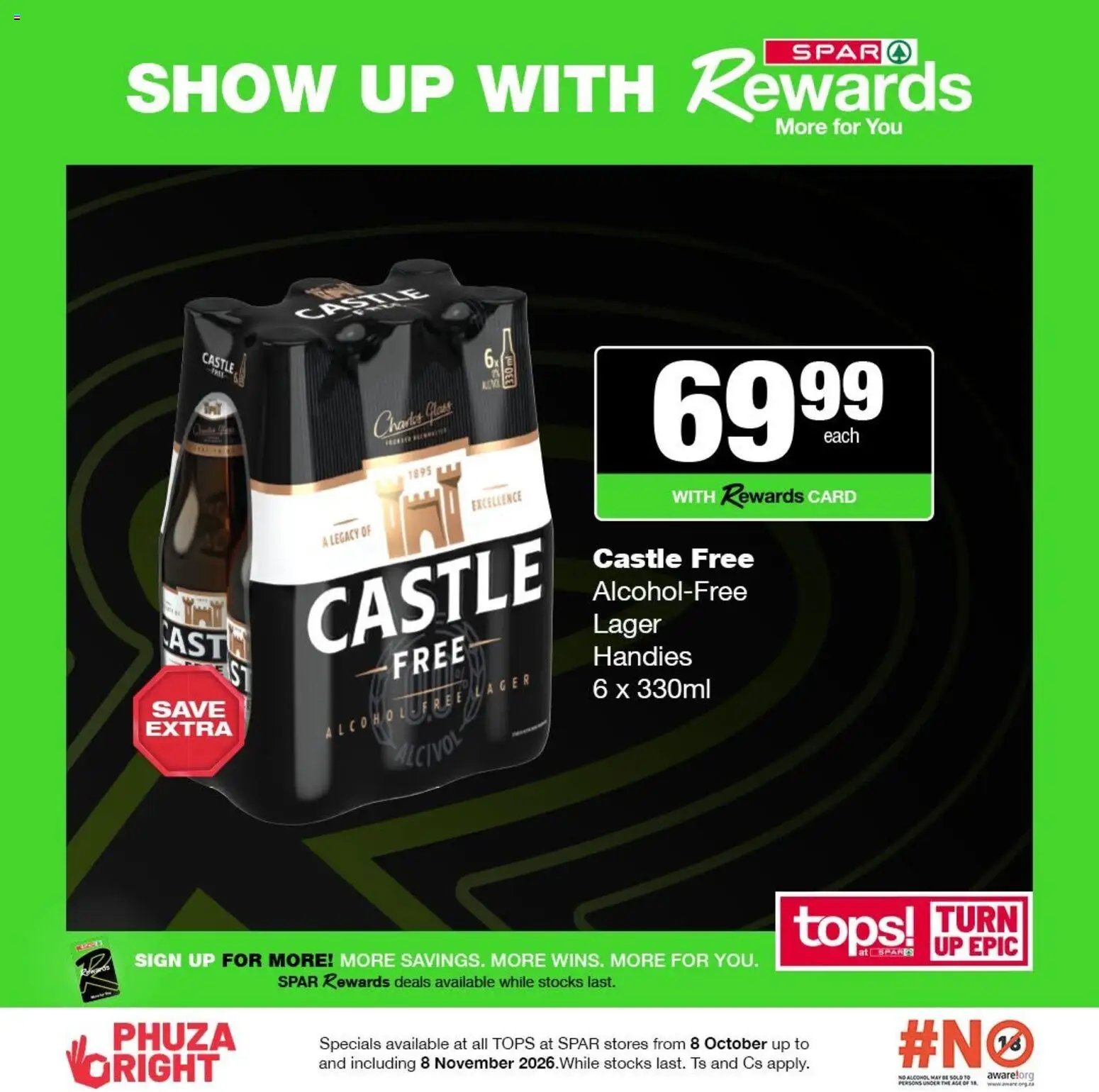Tops at Spar Specials