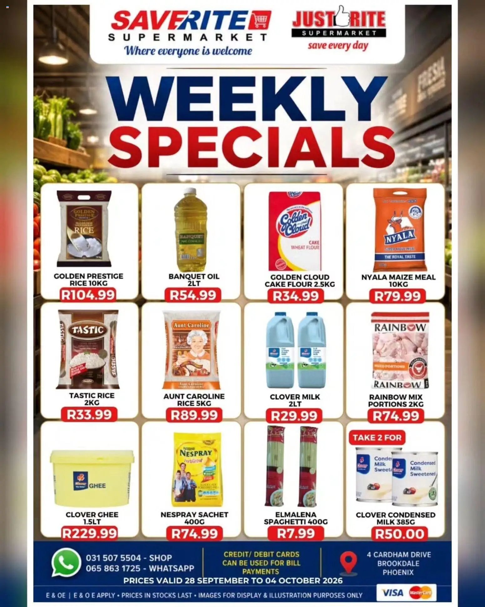 Saverite Specials