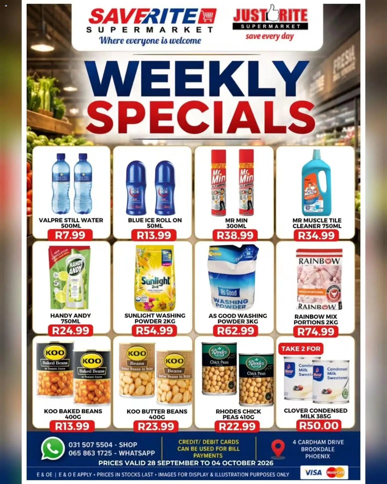 Saverite Specials