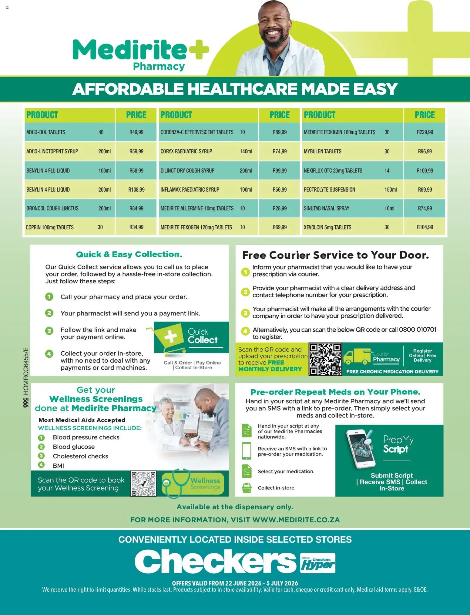 Checkers - Medirite June Month-End Promotion
