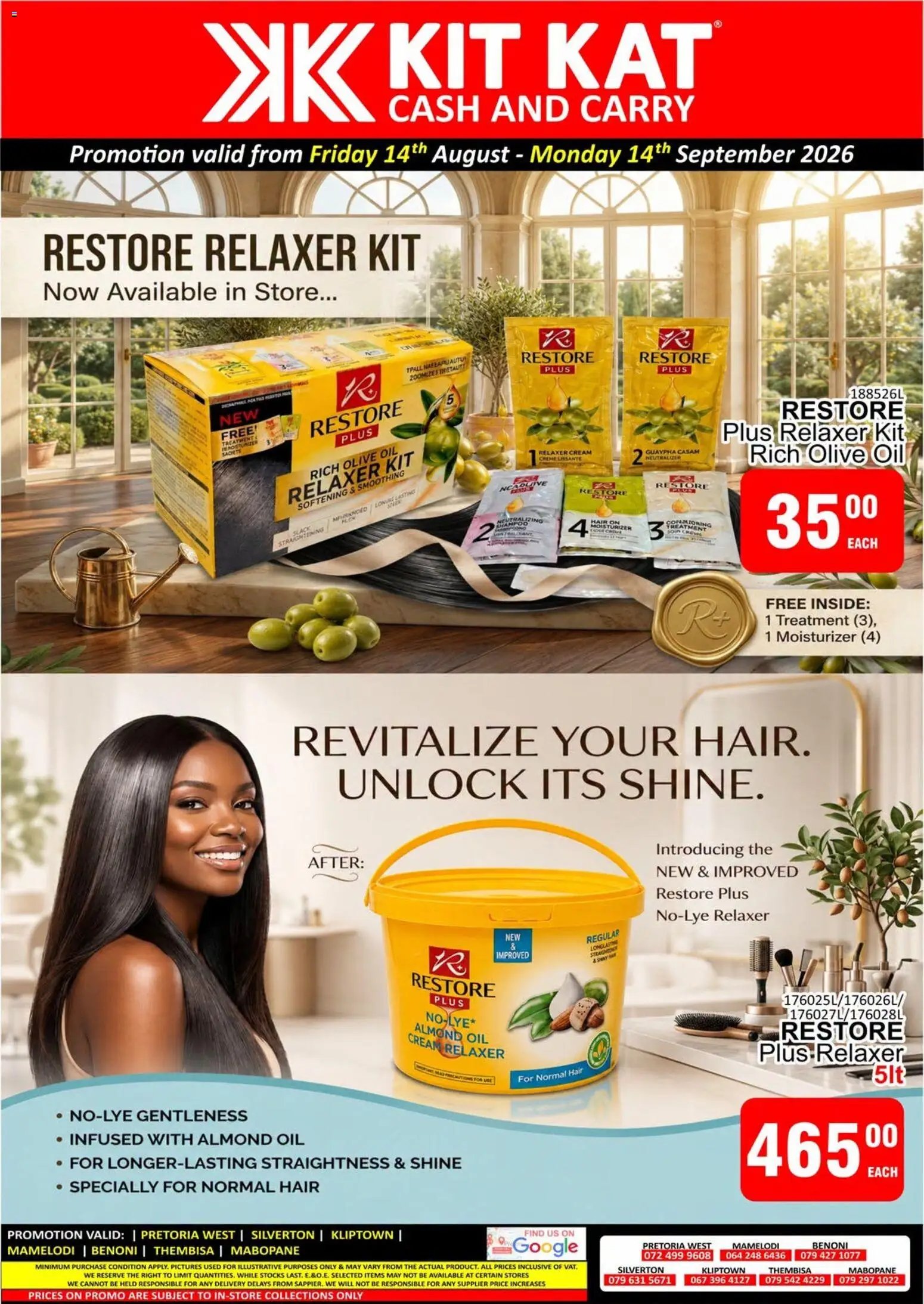 KIT KAT Cash & Carry Restore Plus Specials