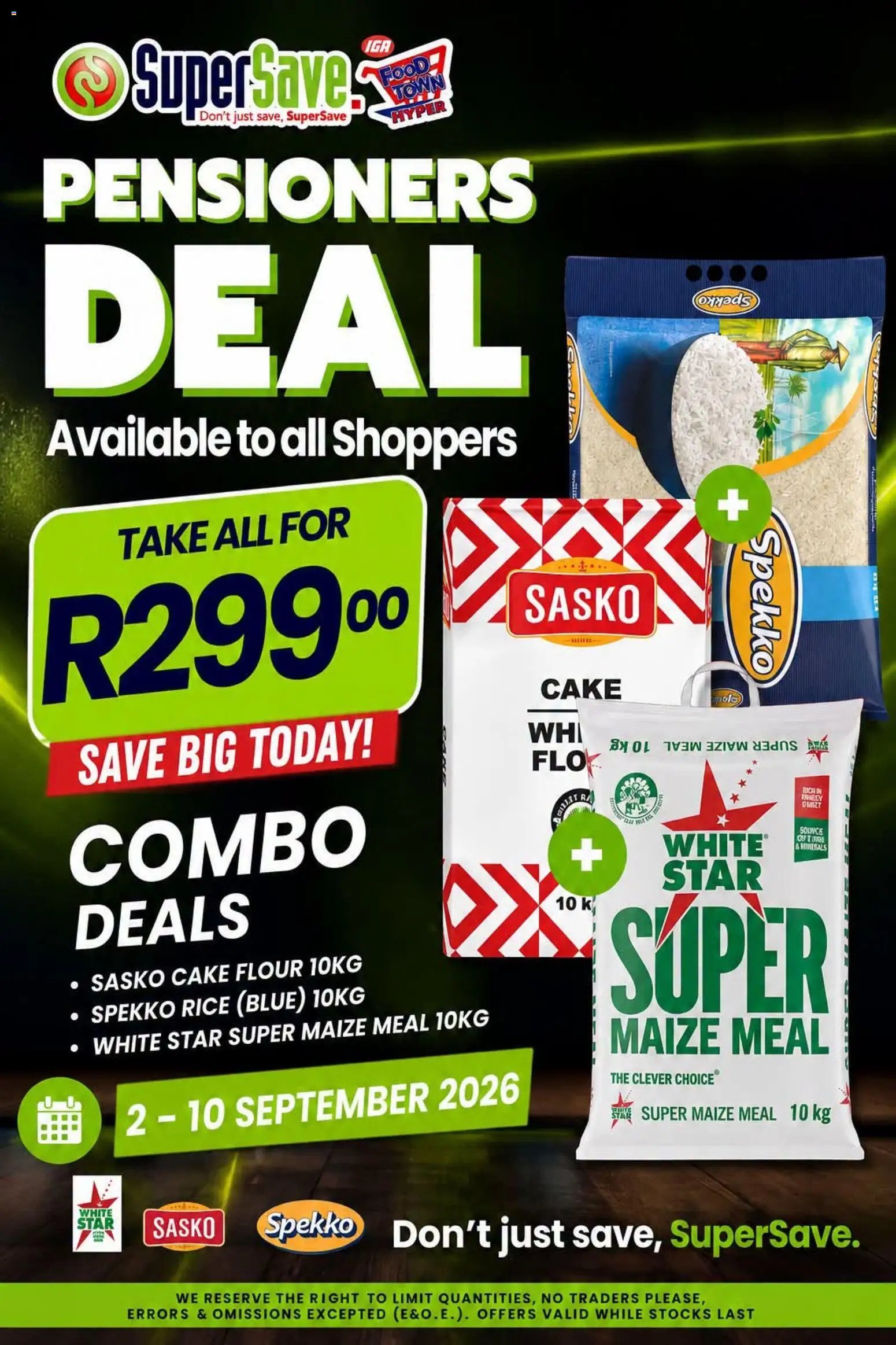Super Save Pensioners deal