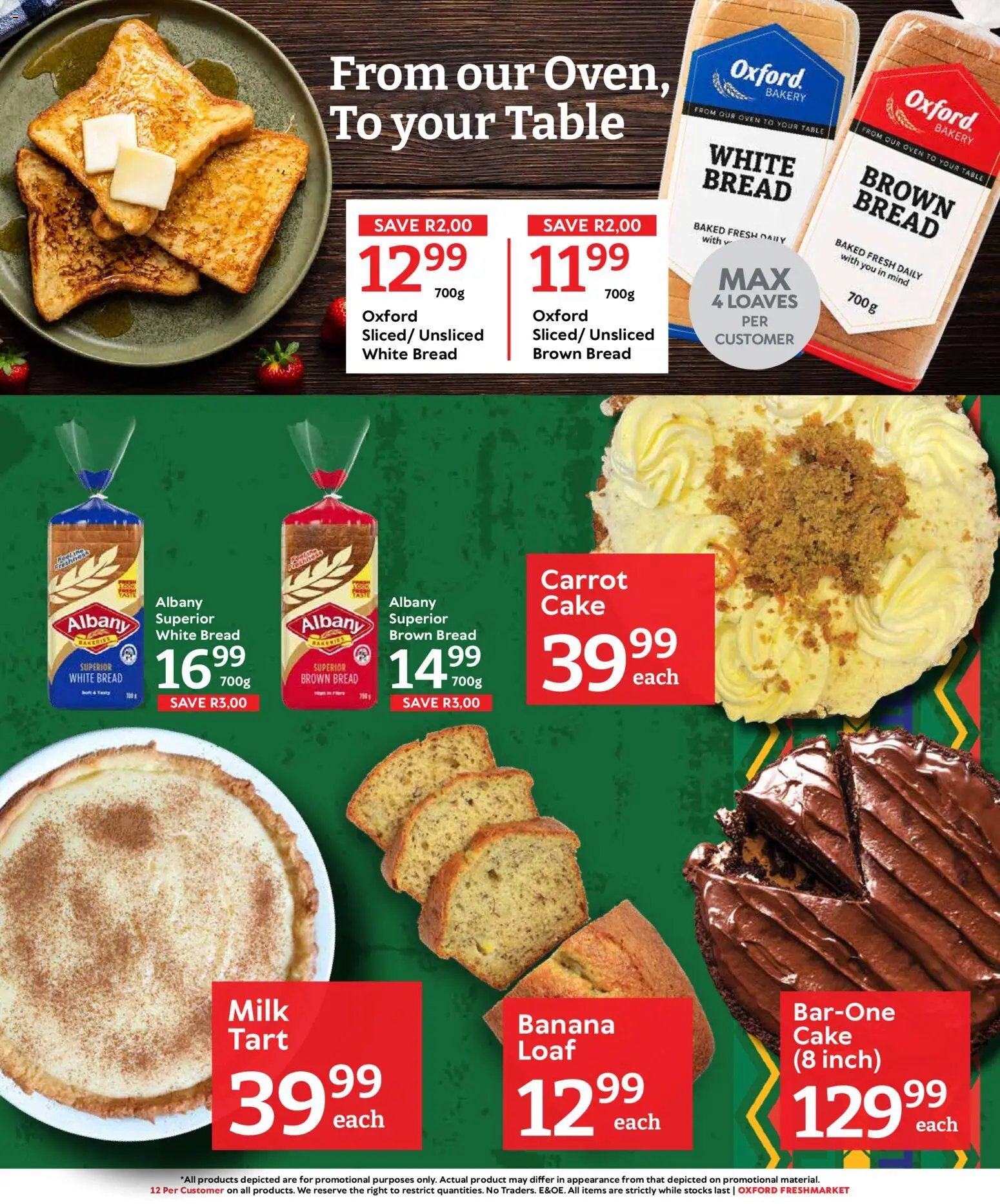 Oxford Freshmarket Specials