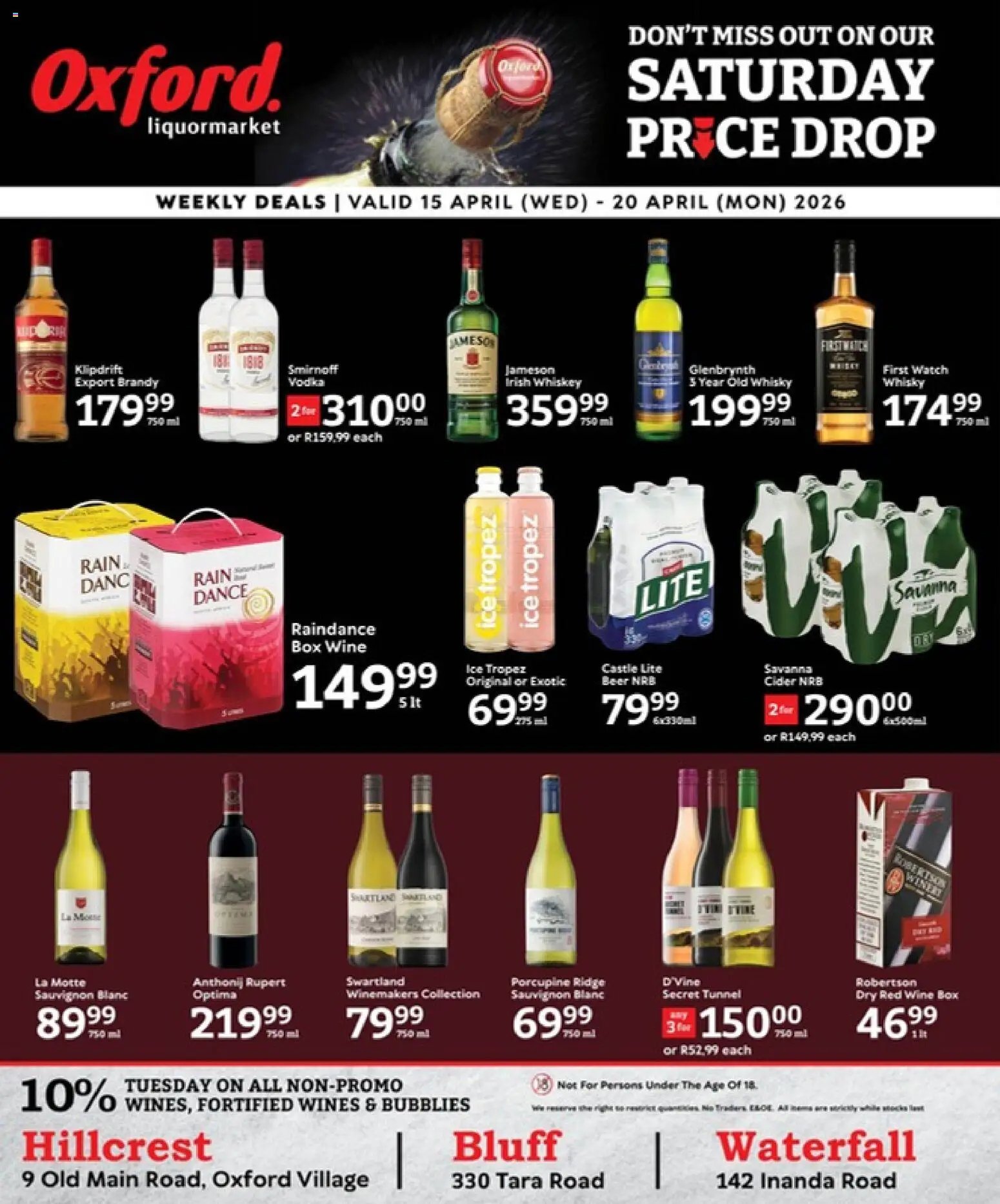 Oxford Freshmarket Liquormarket Deals (2026-04-15 - 2026-04-20) | 1