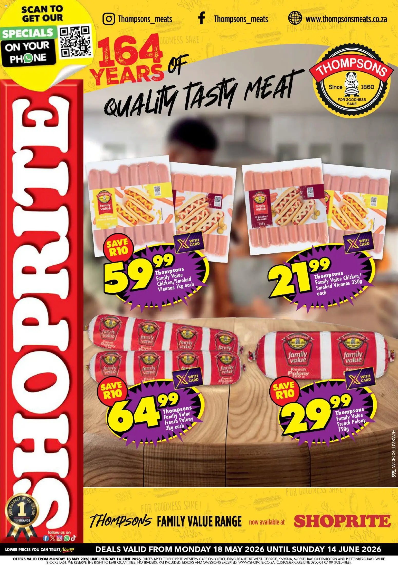Shoprite - Western Cape - Thompsons Savings