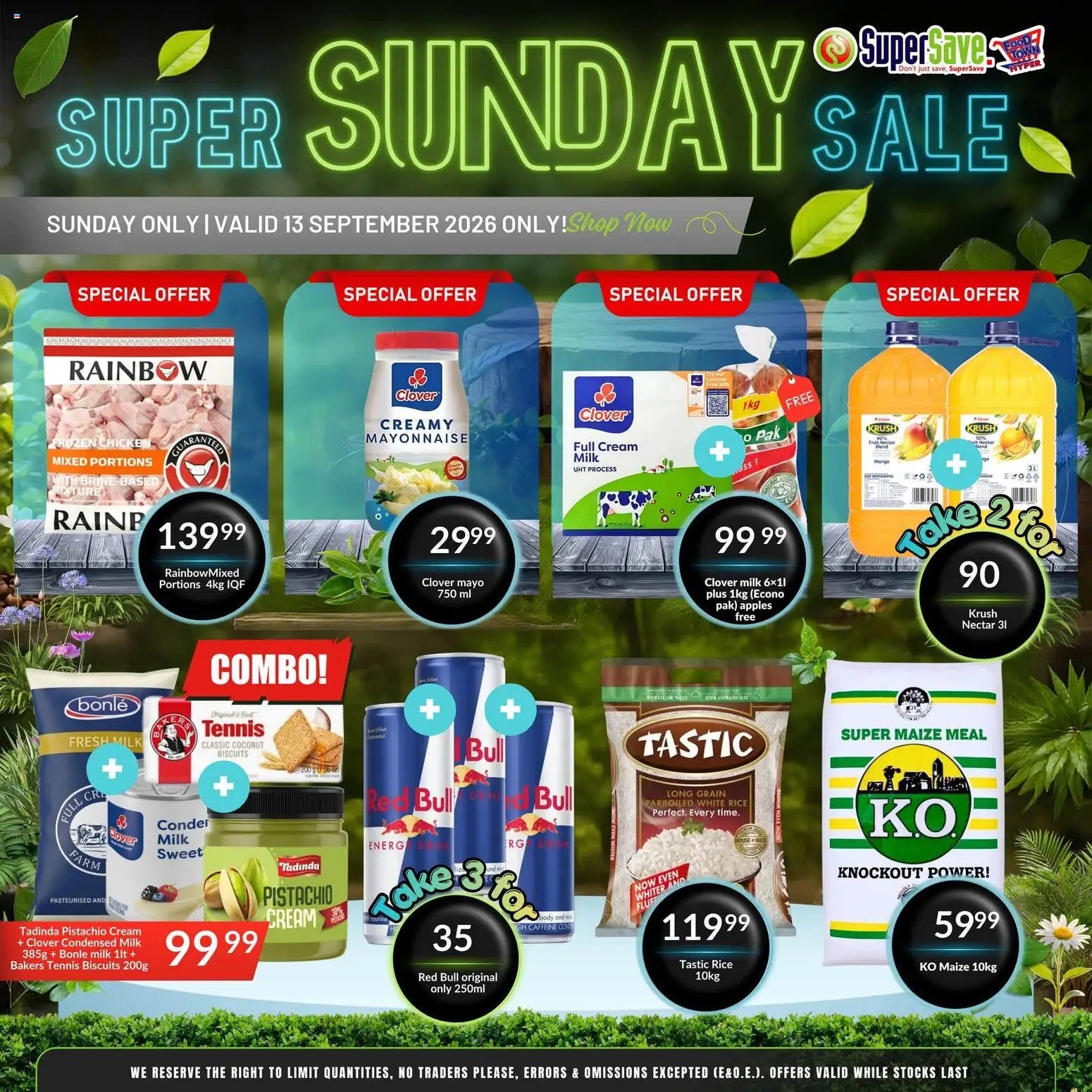 Super Save Sunday Savings