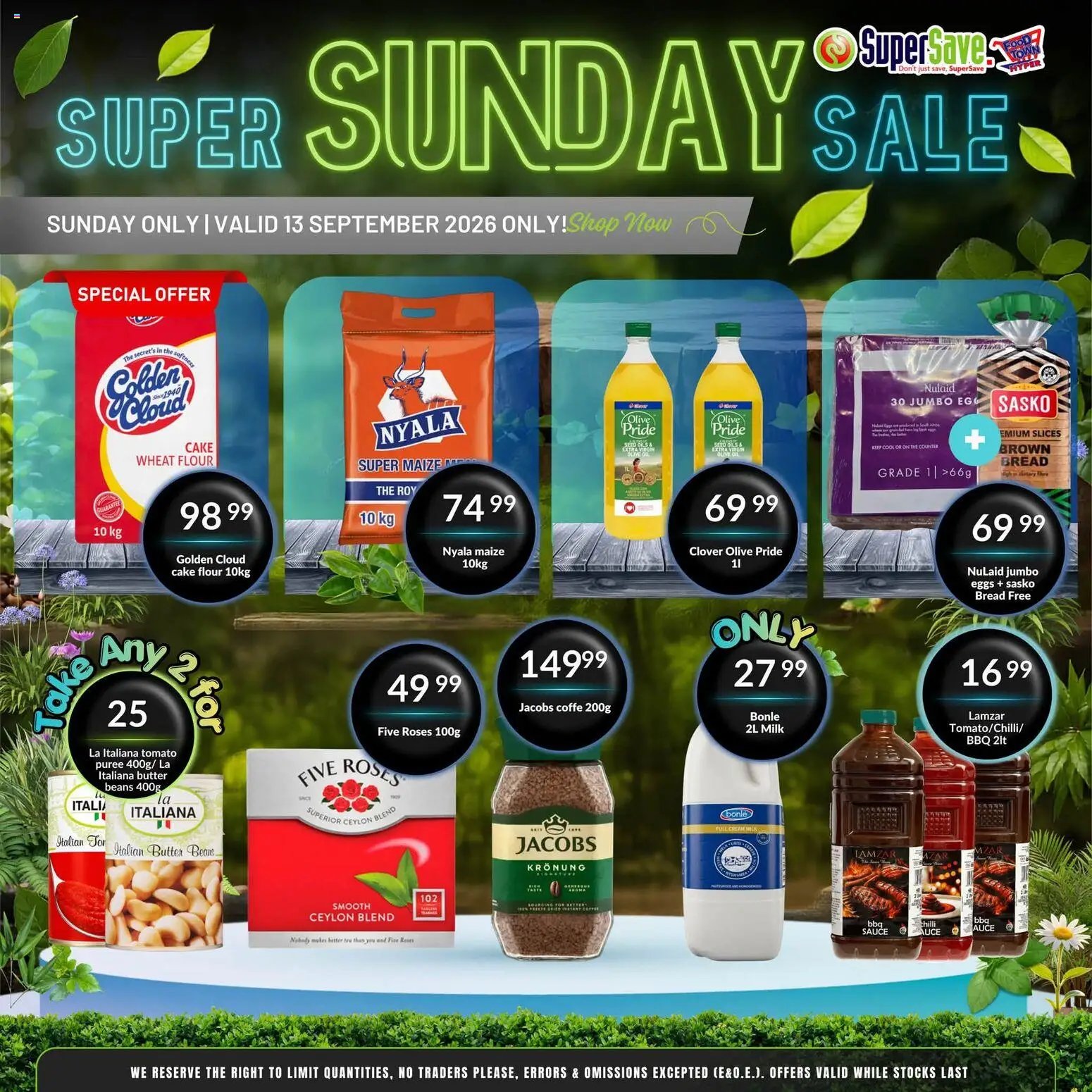 Super Save Sunday Savings