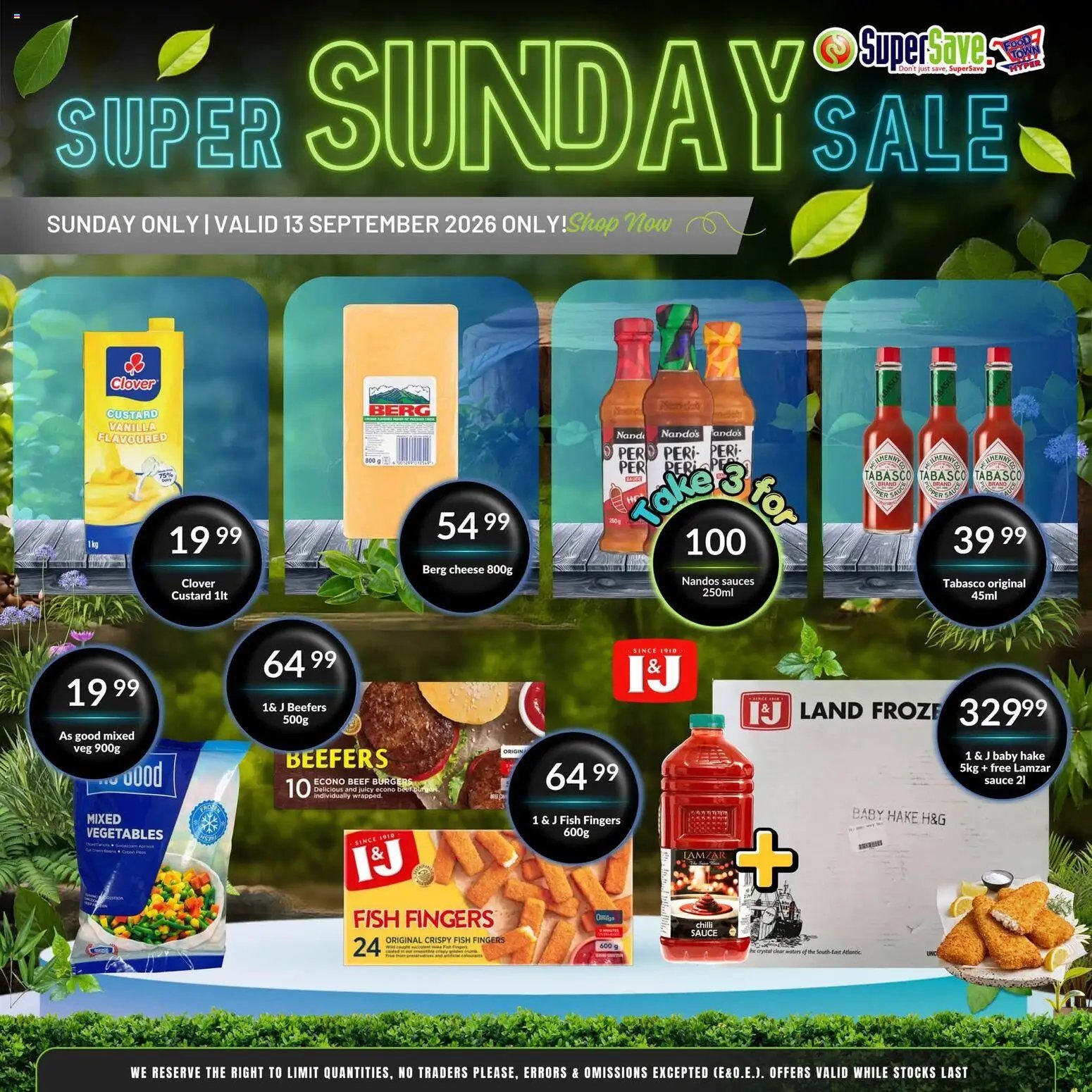 Super Save Sunday Savings