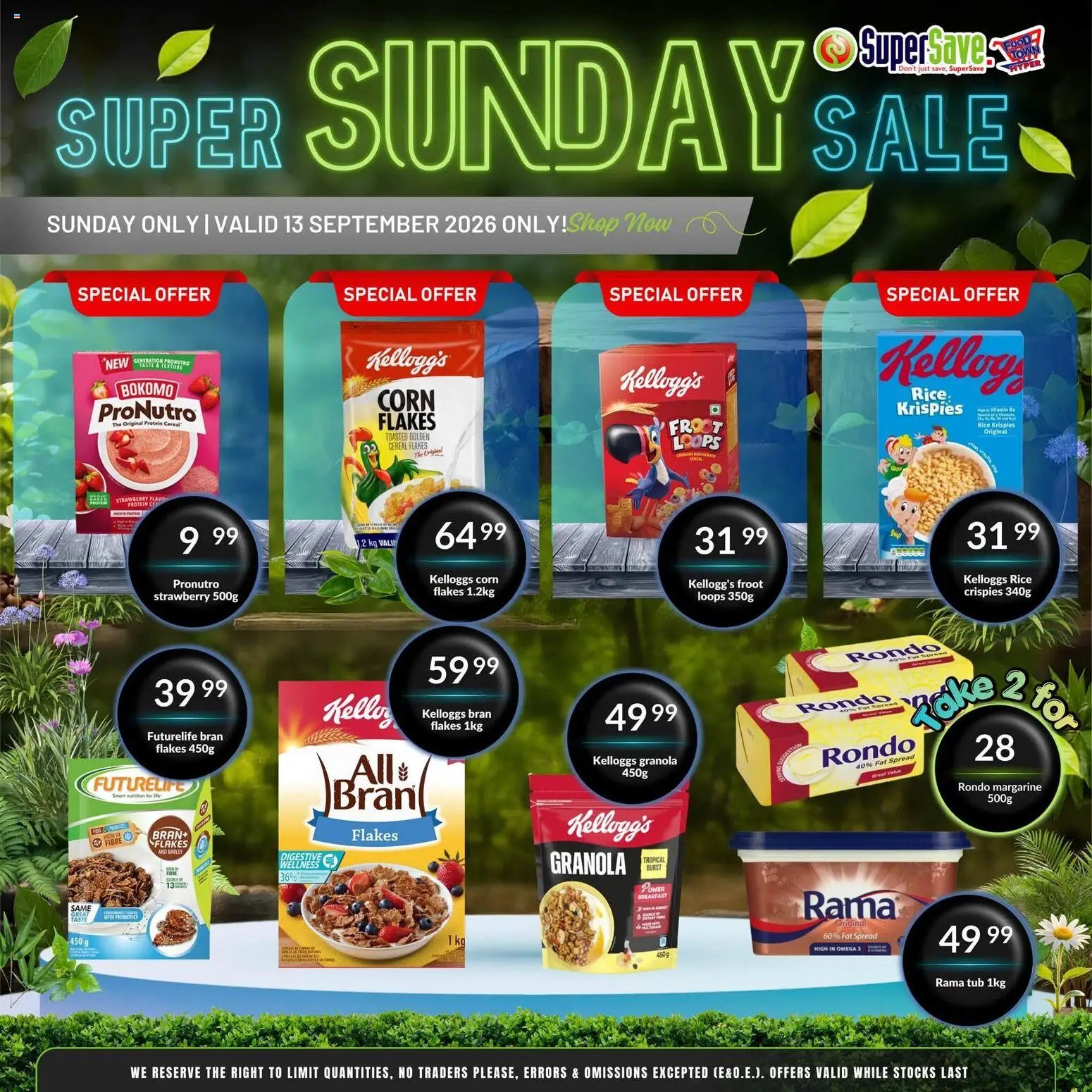 Super Save Sunday Savings