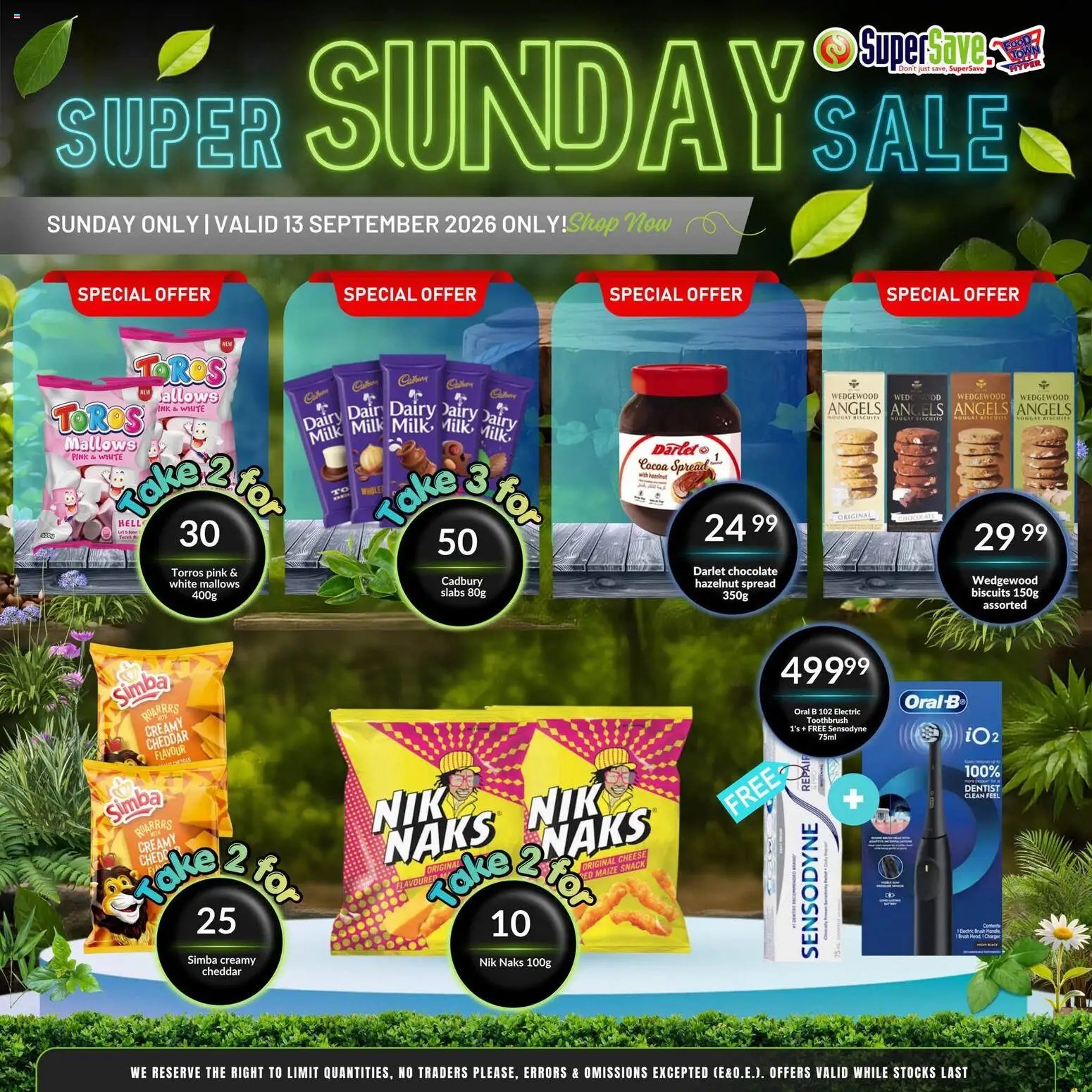 Super Save Sunday Savings