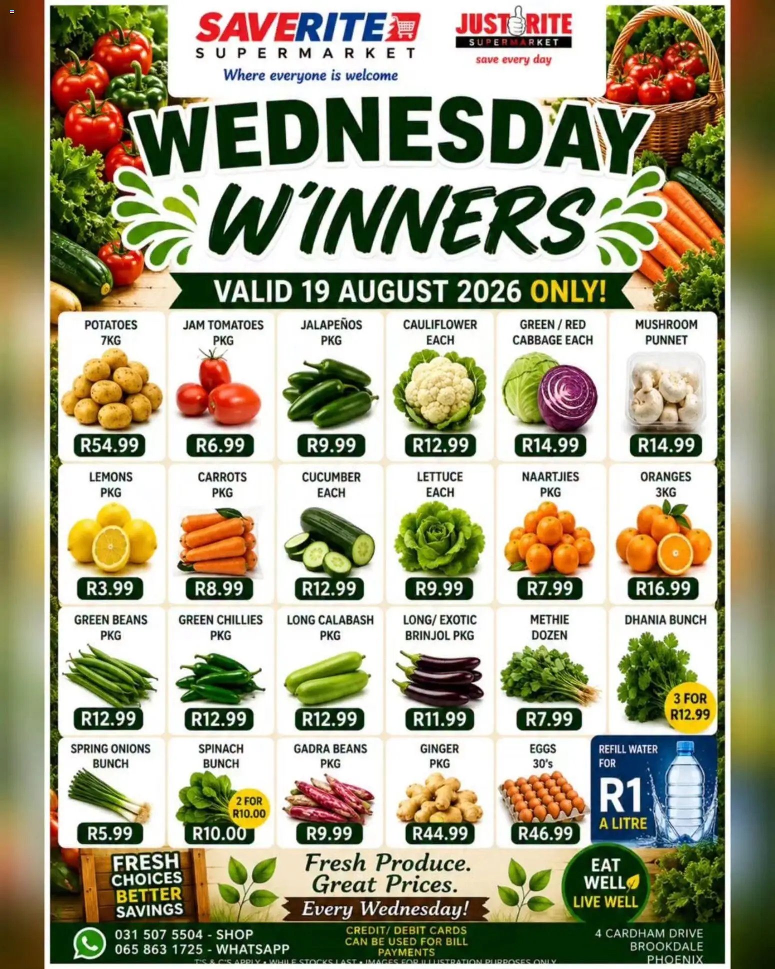 Saverite Wednesday Winners