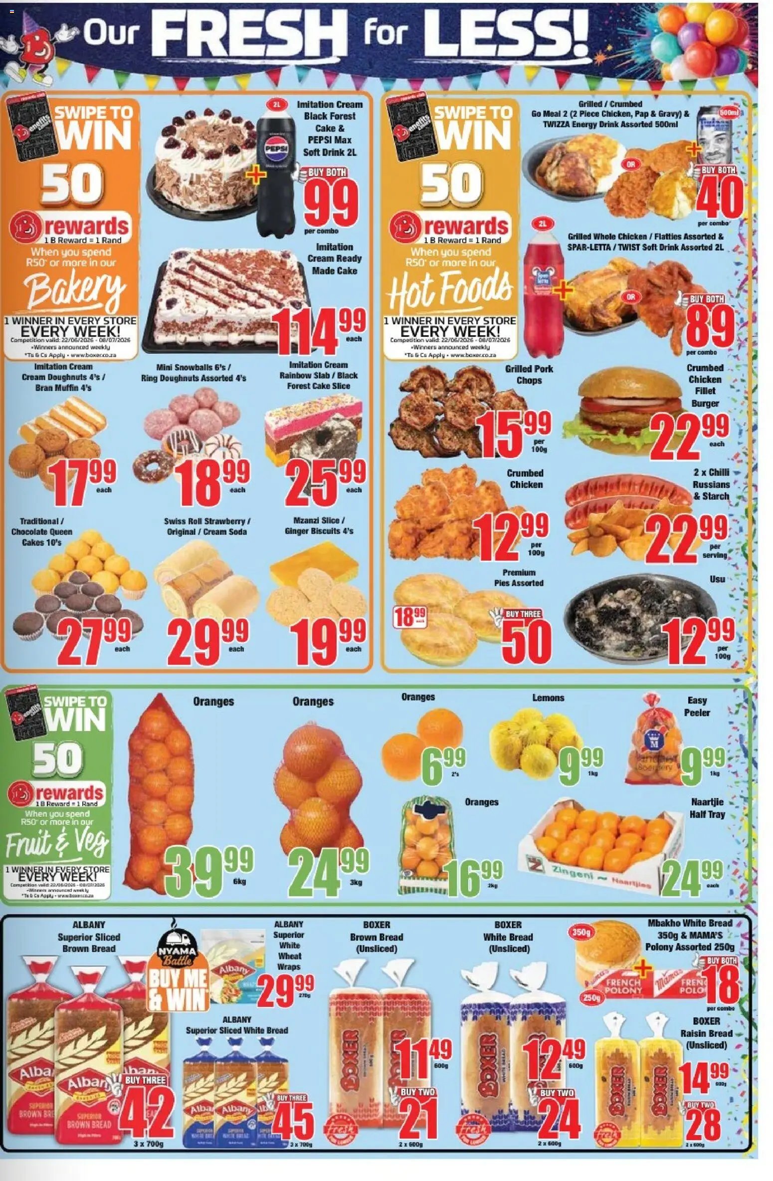 Boxer Gauteng - Specials