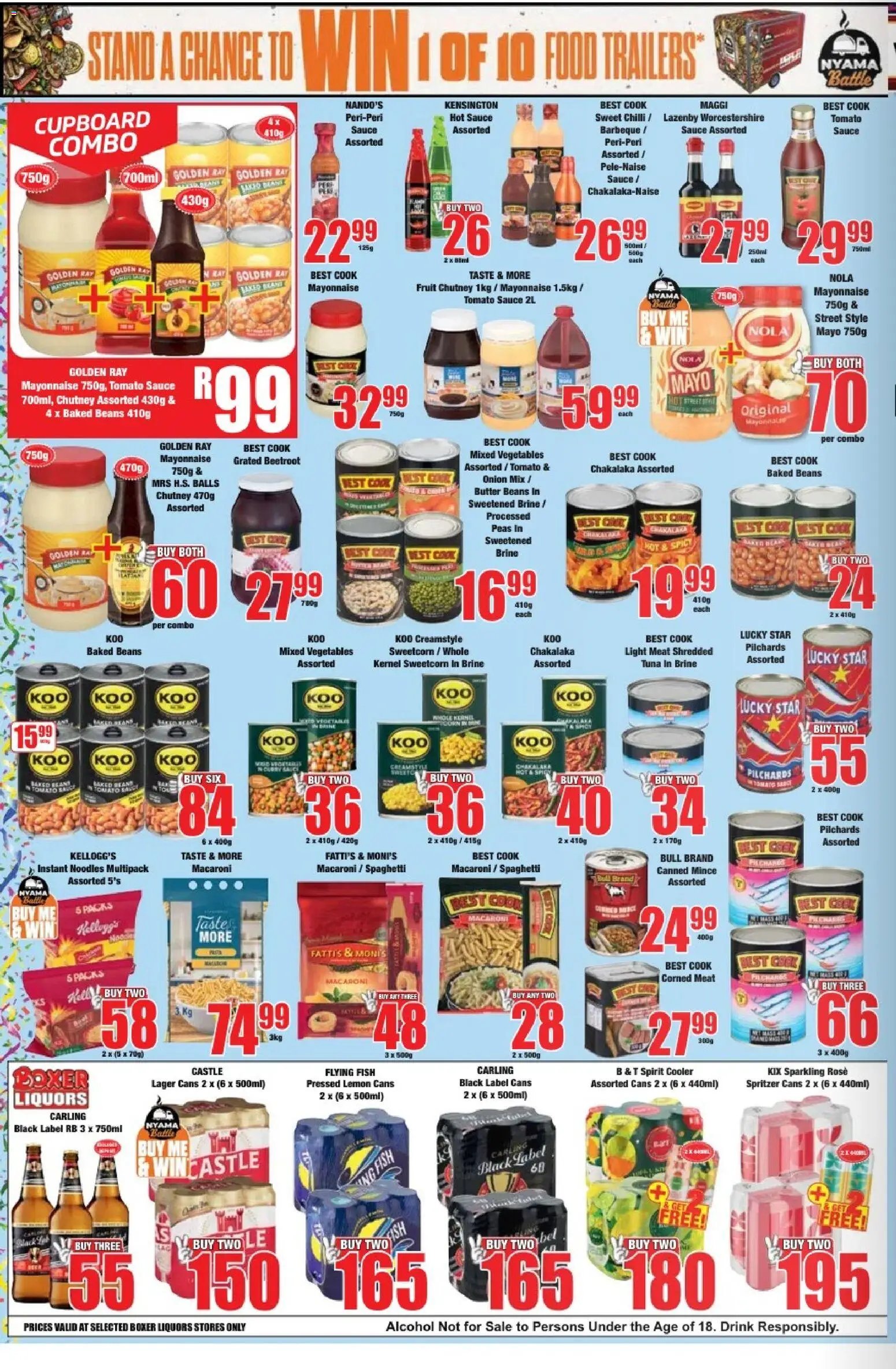 Boxer Gauteng - Specials