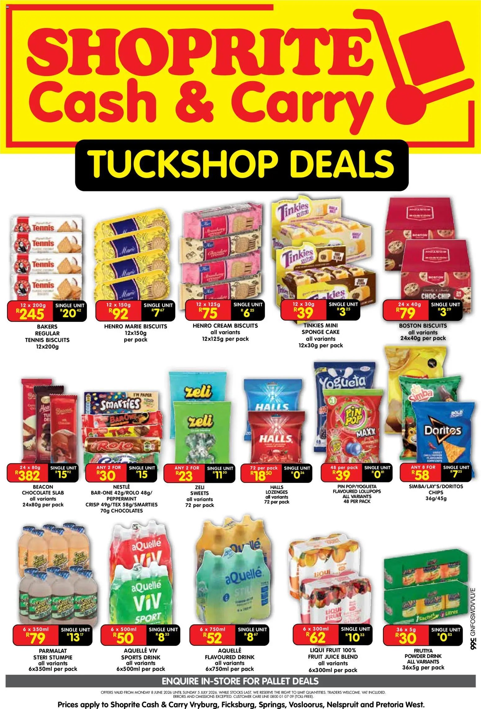 Shoprite - Gauteng - Cash & Carry Tuckshop Deals Exclusive