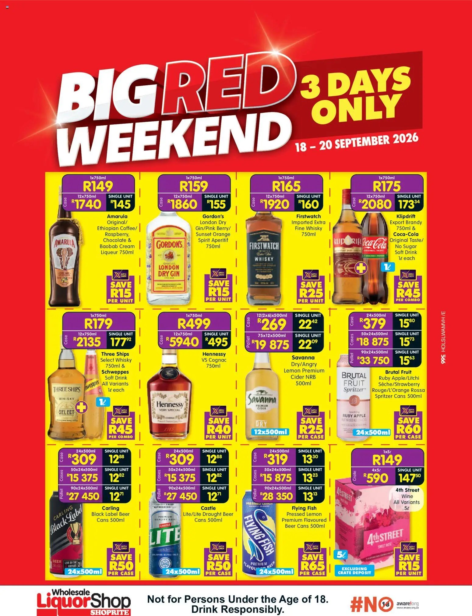 Shoprite Wholesale LiquorShop Big Red Weekend