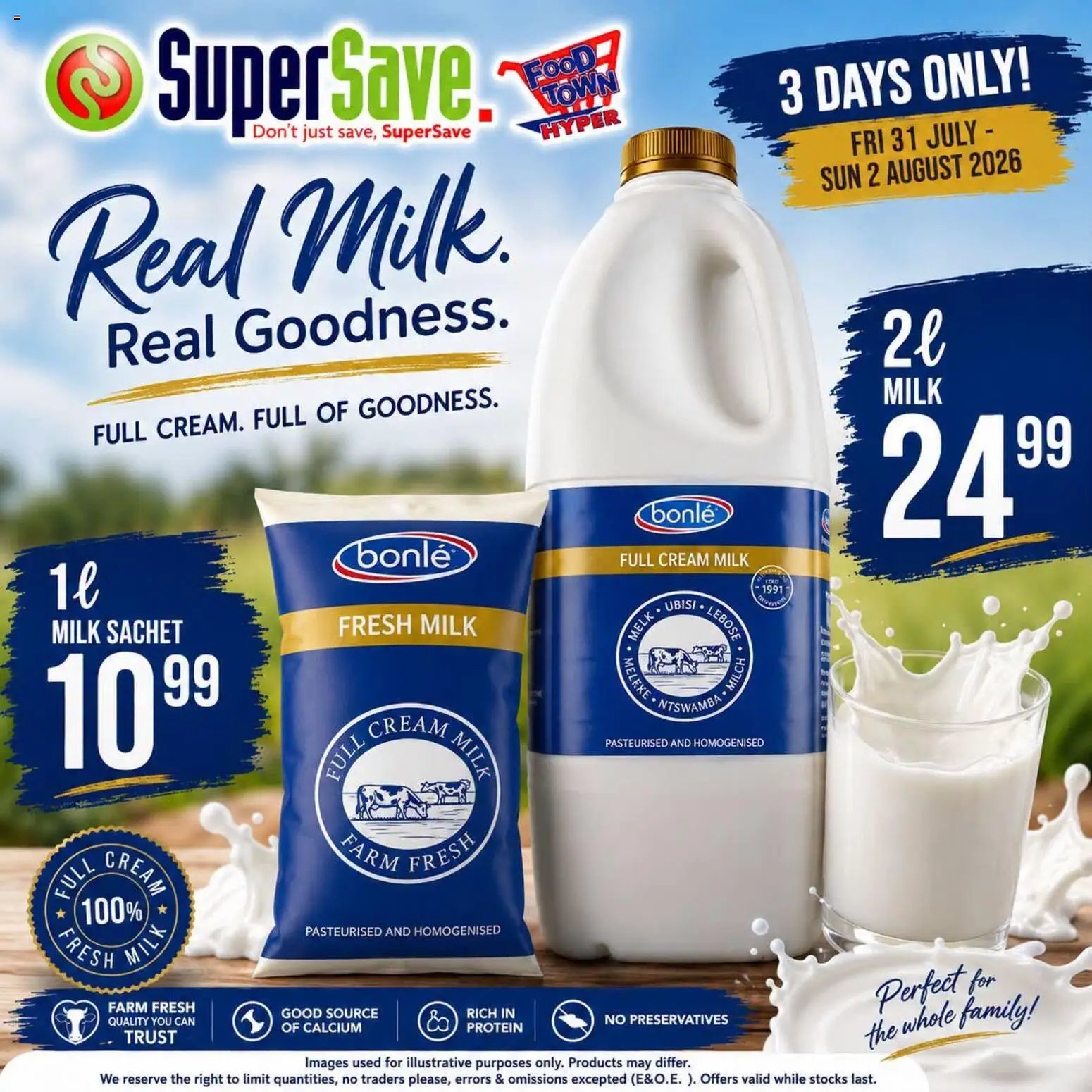 Super Save Milk specials